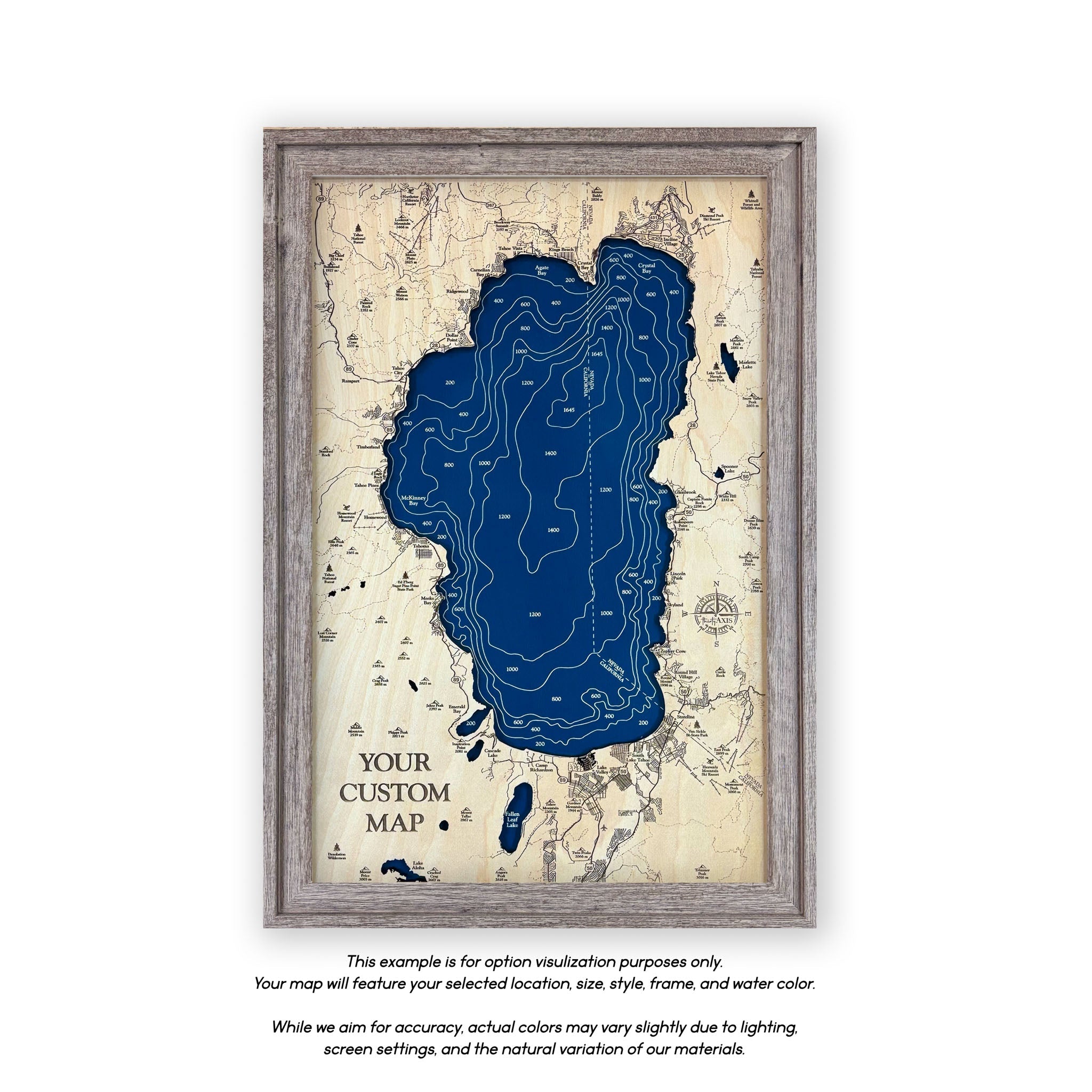 Indianapolis Wood Map