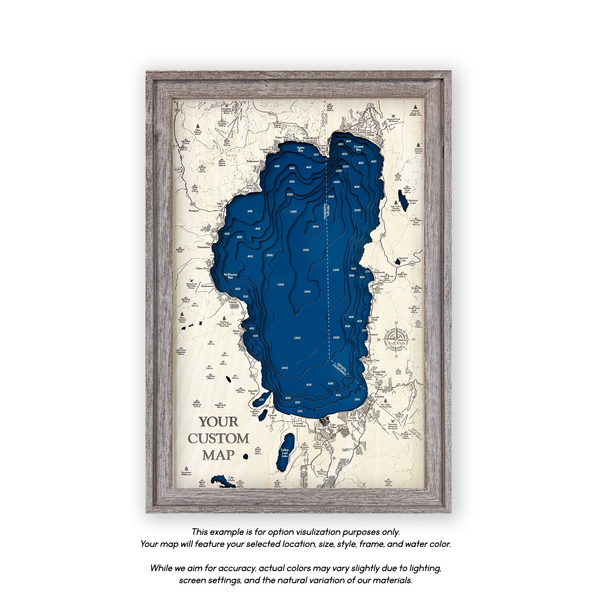 Indianapolis Wood Map