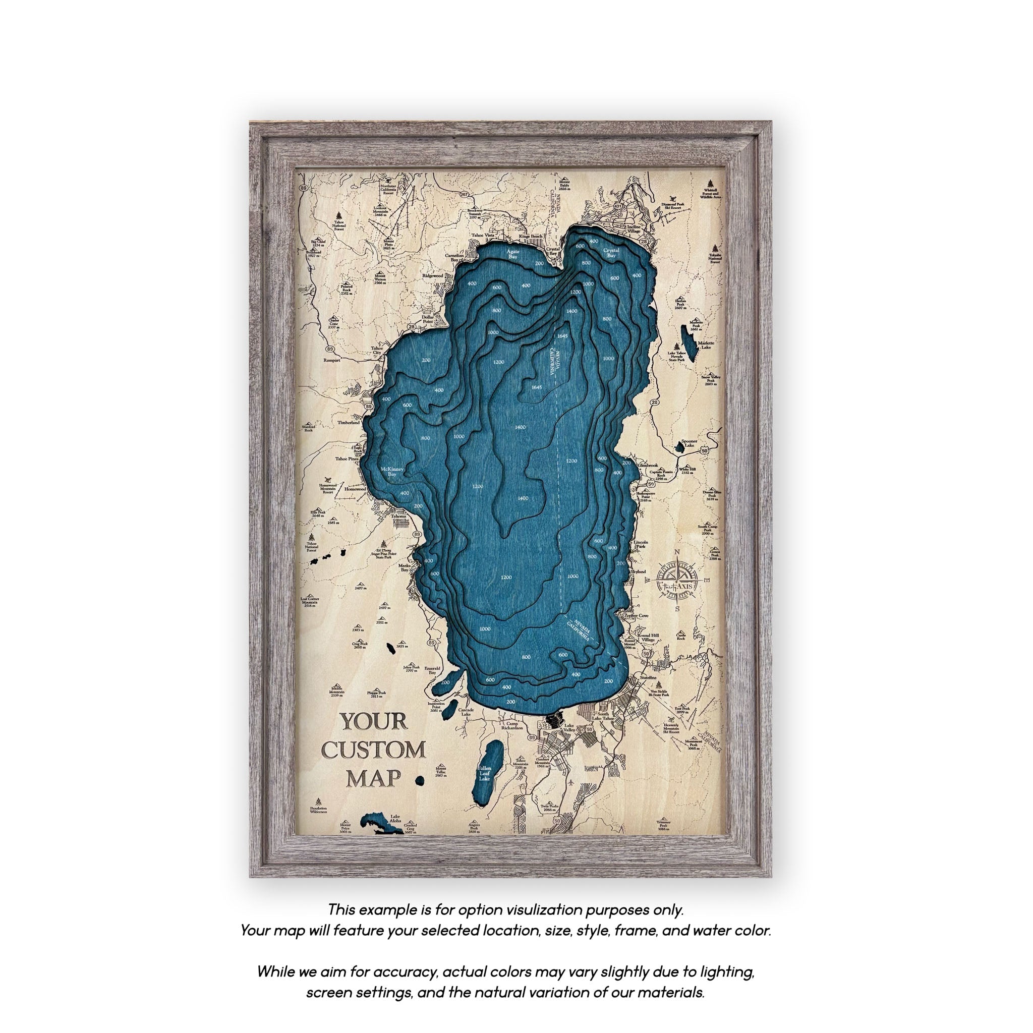 Indianapolis Wood Map
