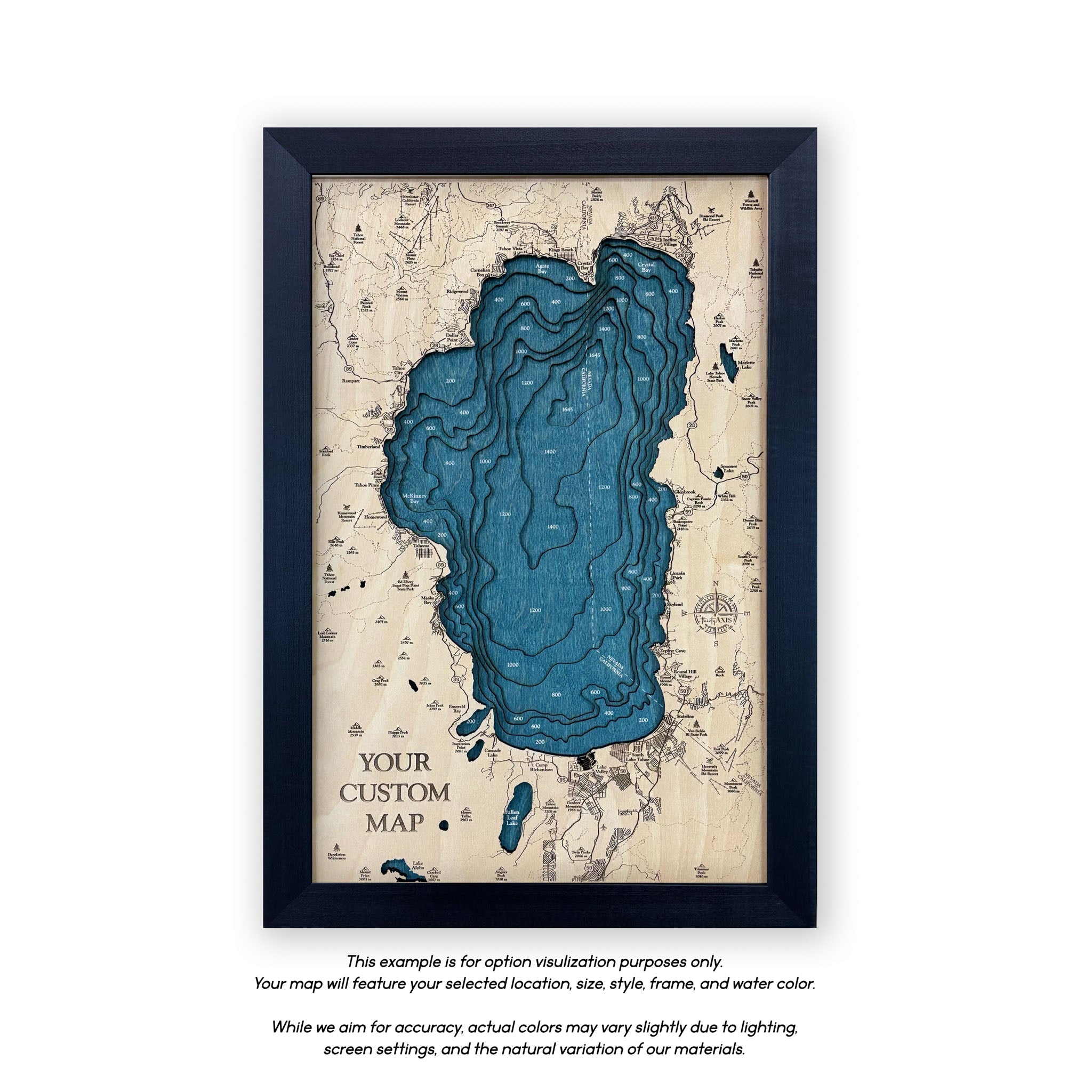 Indianapolis Wood Map