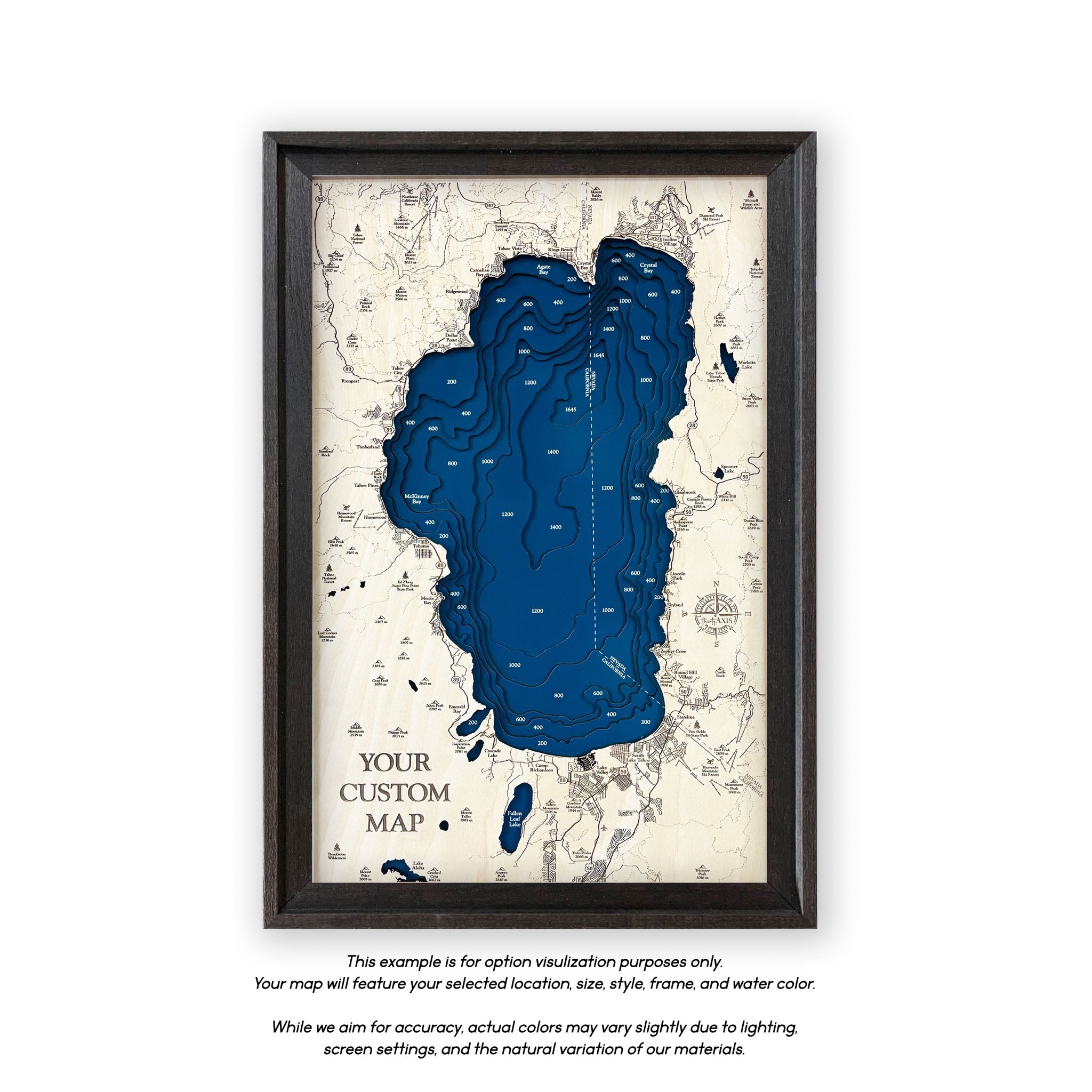 Indianapolis Wood Map