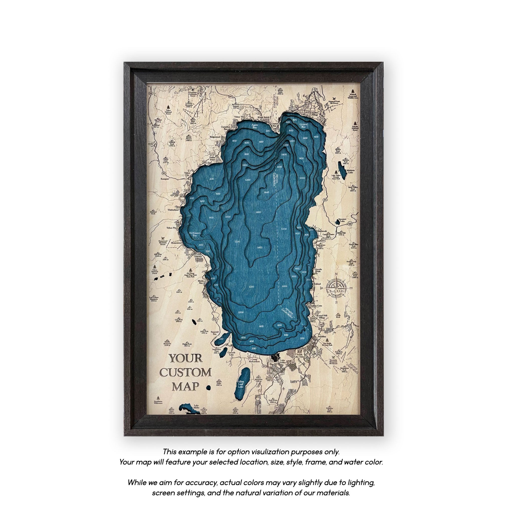 Indianapolis Wood Map