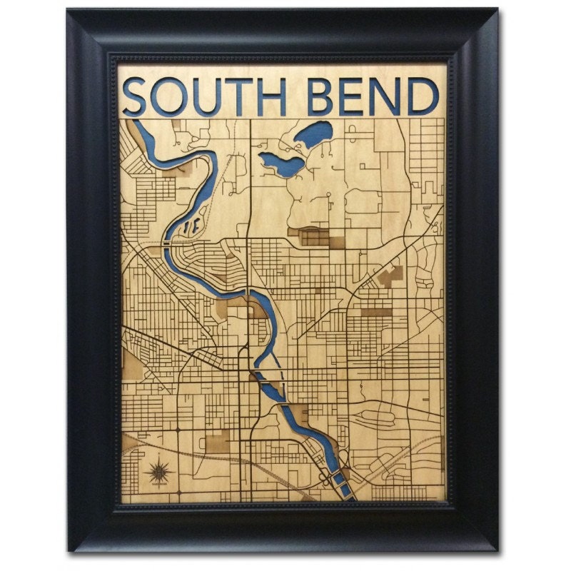 South Bend Wood City Map