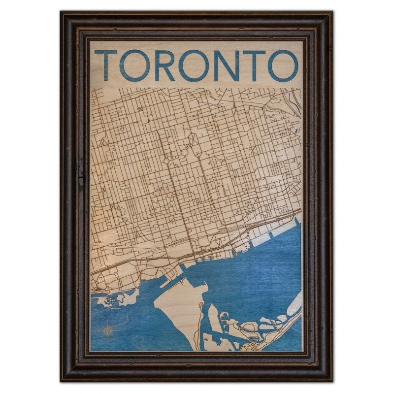 Toronto Wood City Map