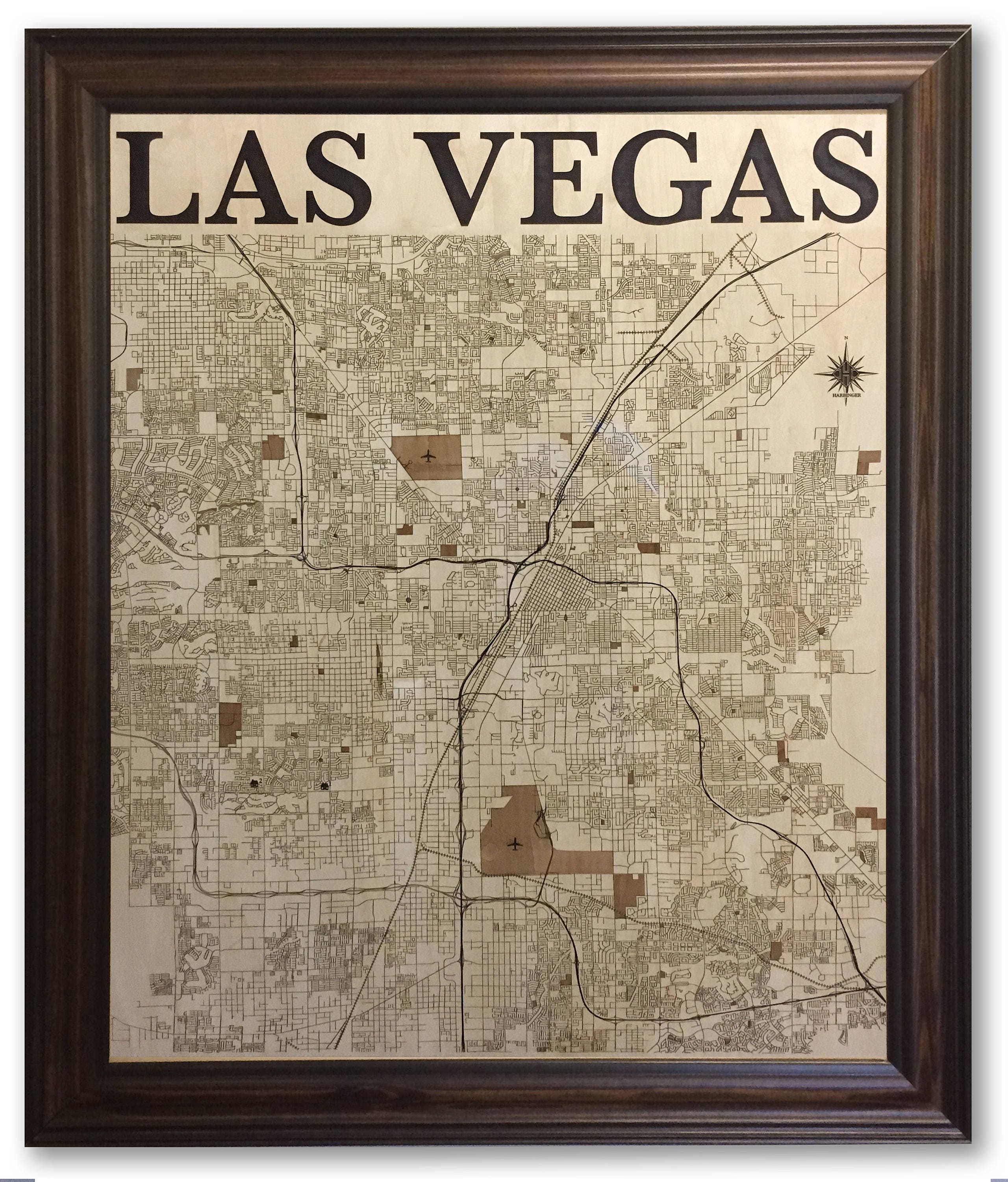 Las Vegas Wood Map