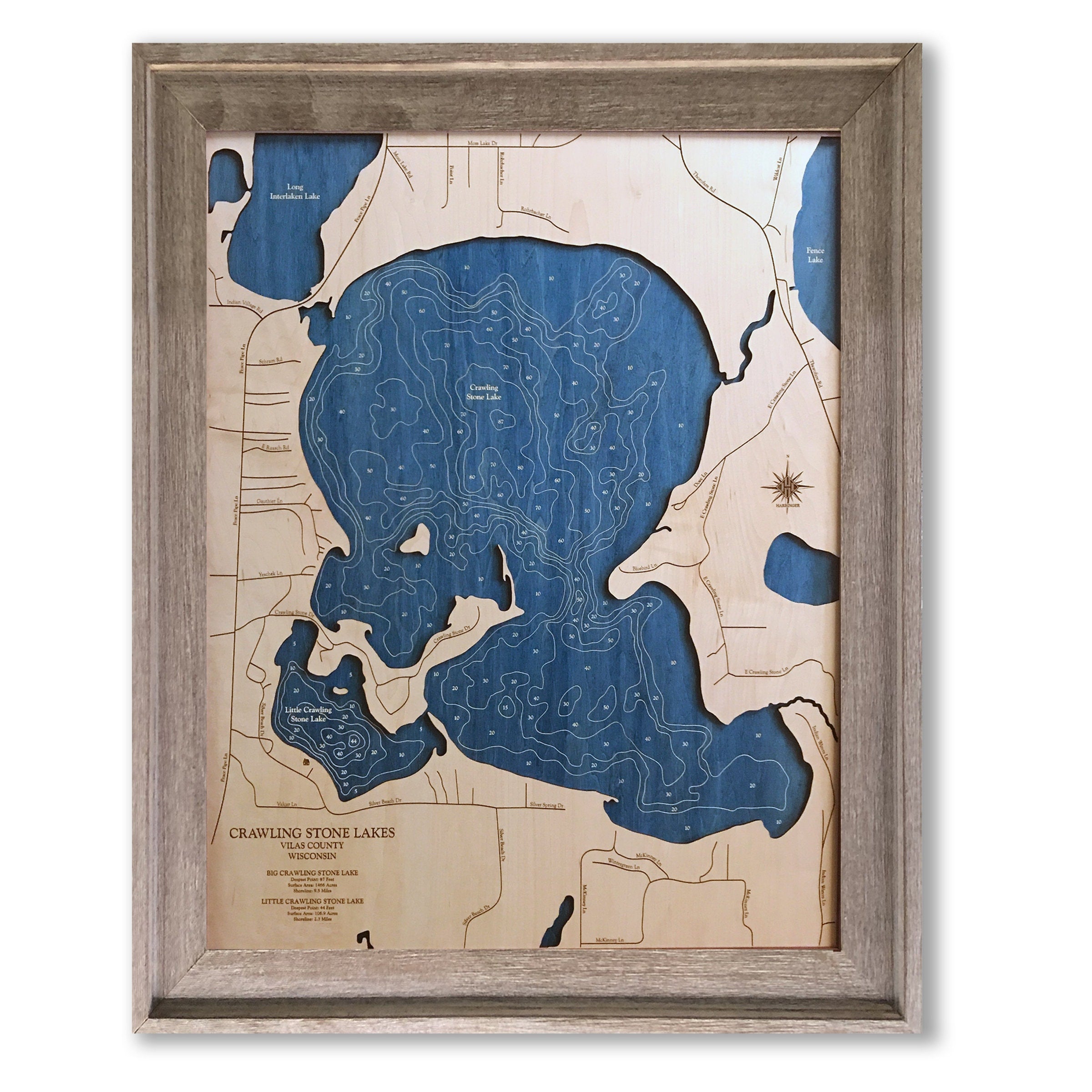 Crawling Stone Lake Map