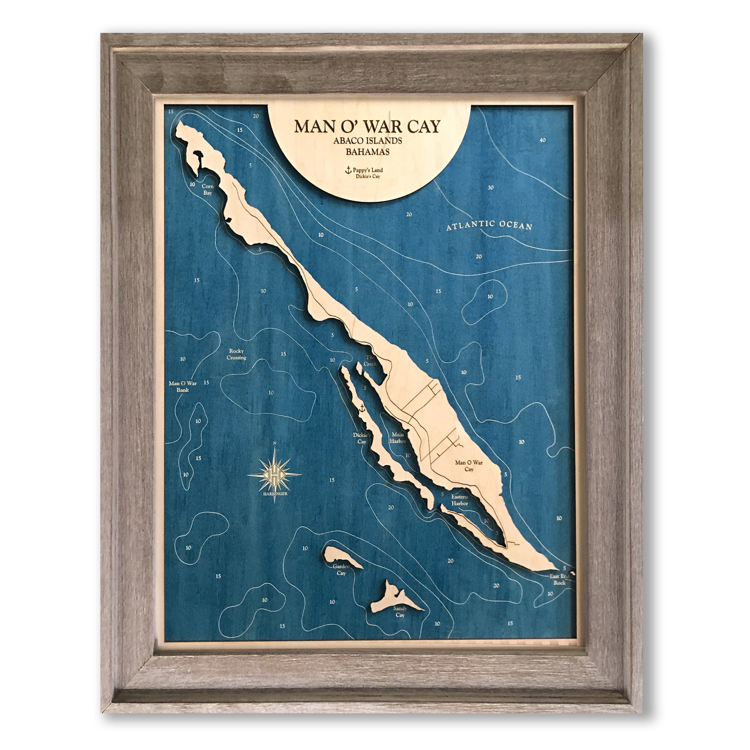 Man O War Cay 3D Map