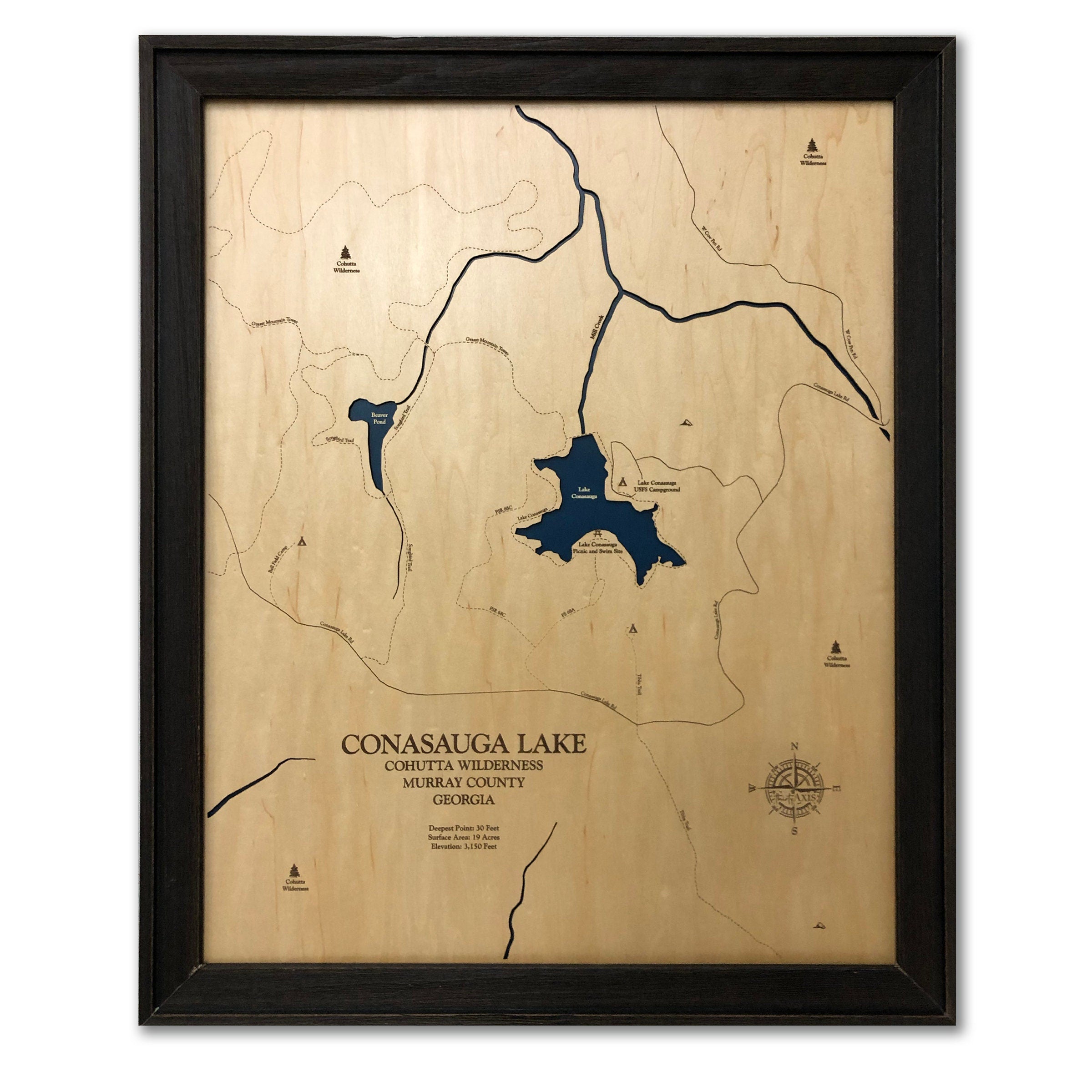 Conasauga Lake Map