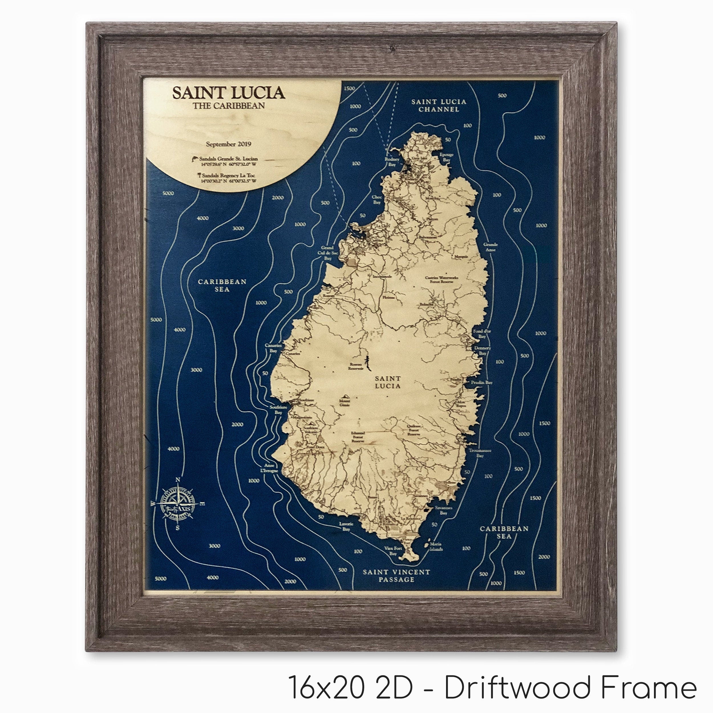 St Lucia Map