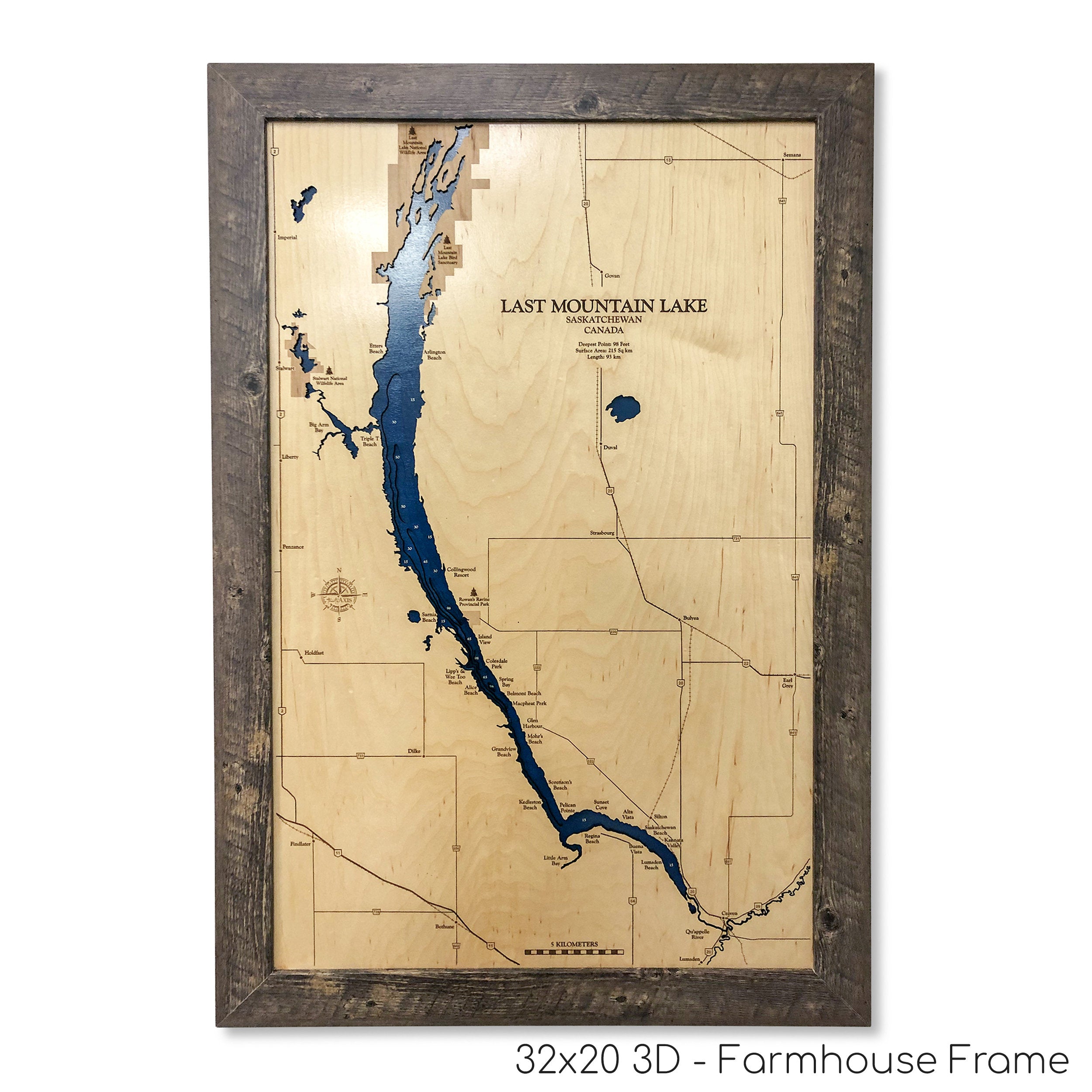 Last Mountain Lake Map