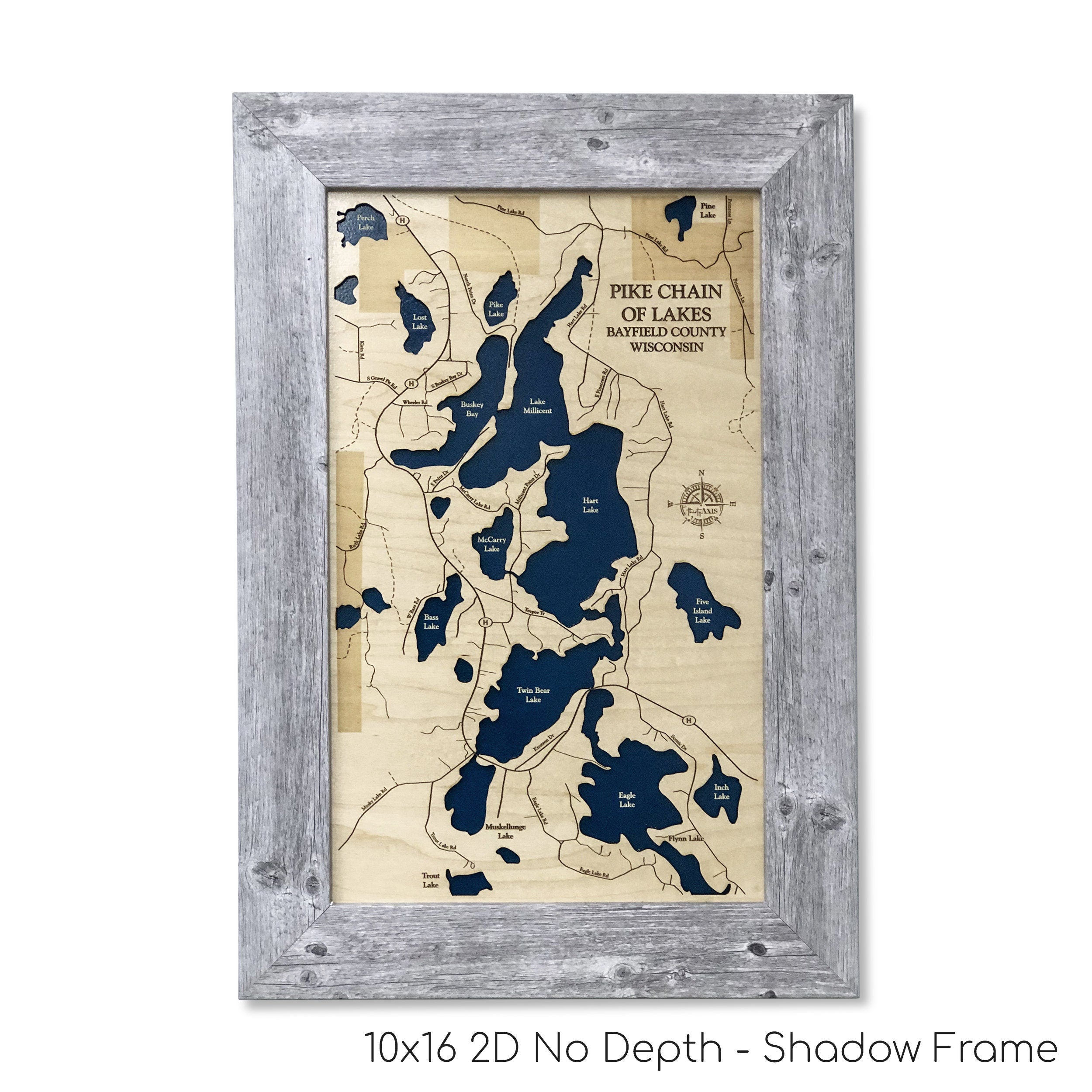Pike Chain of Lakes Map