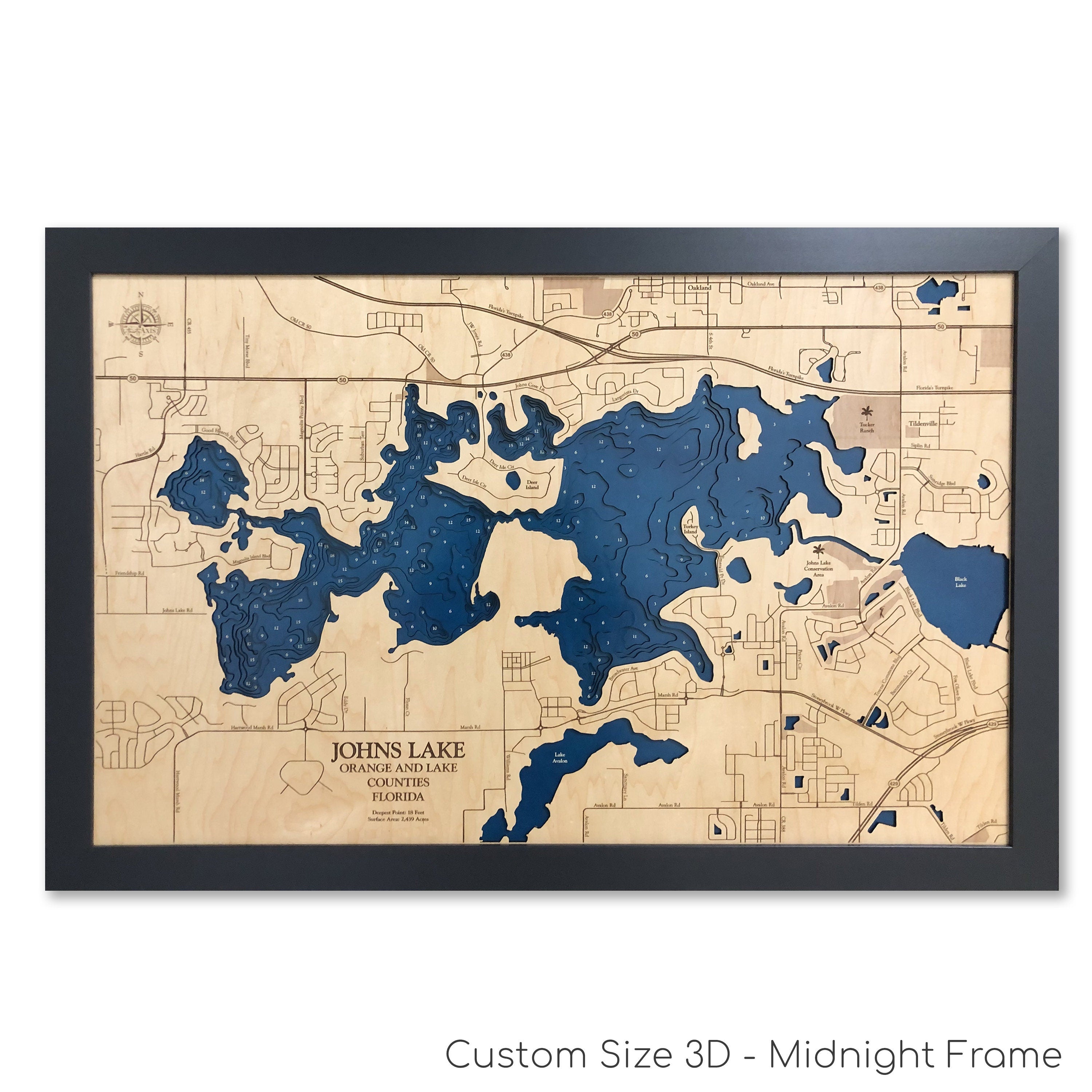 Johns Lake Map