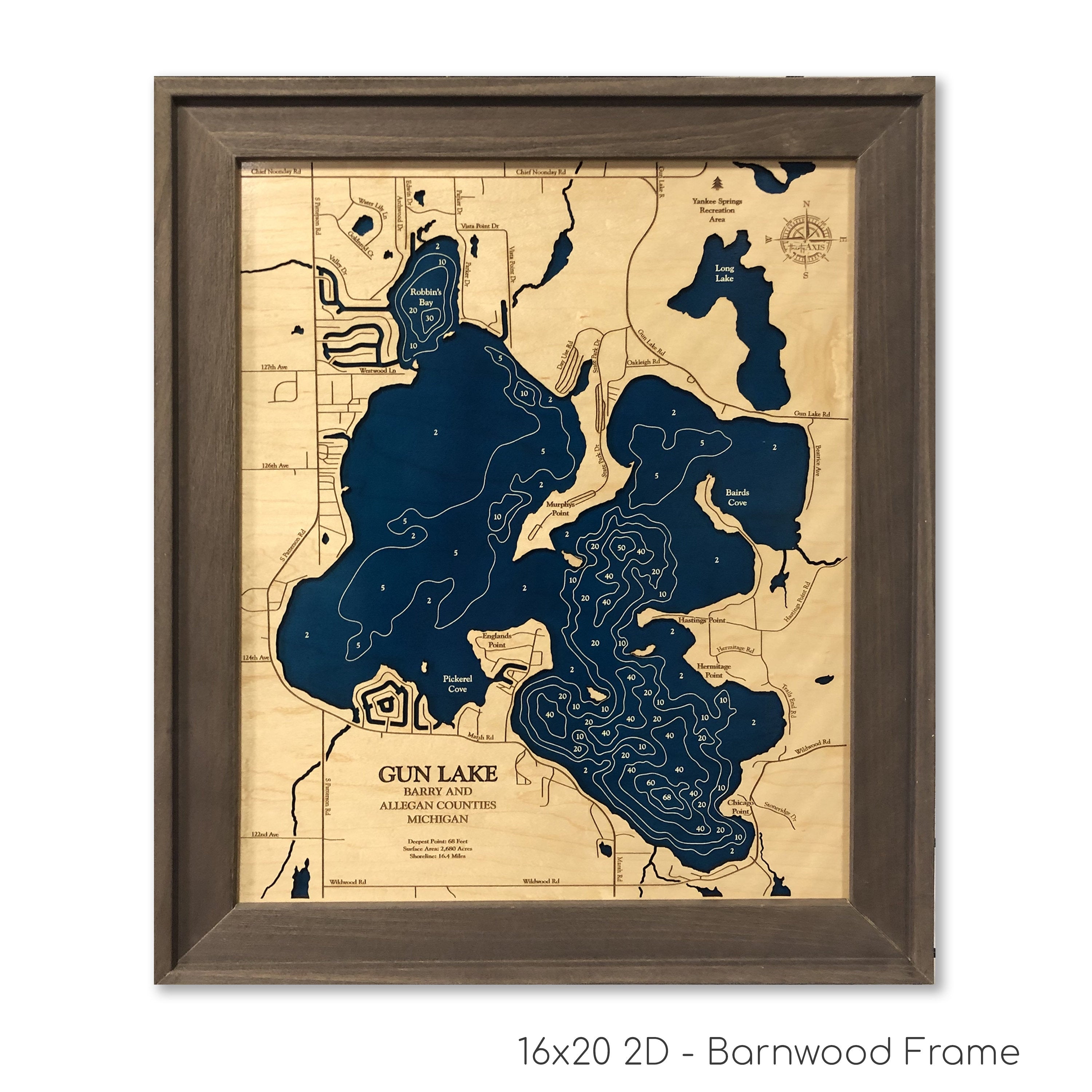 Gun Lake Map