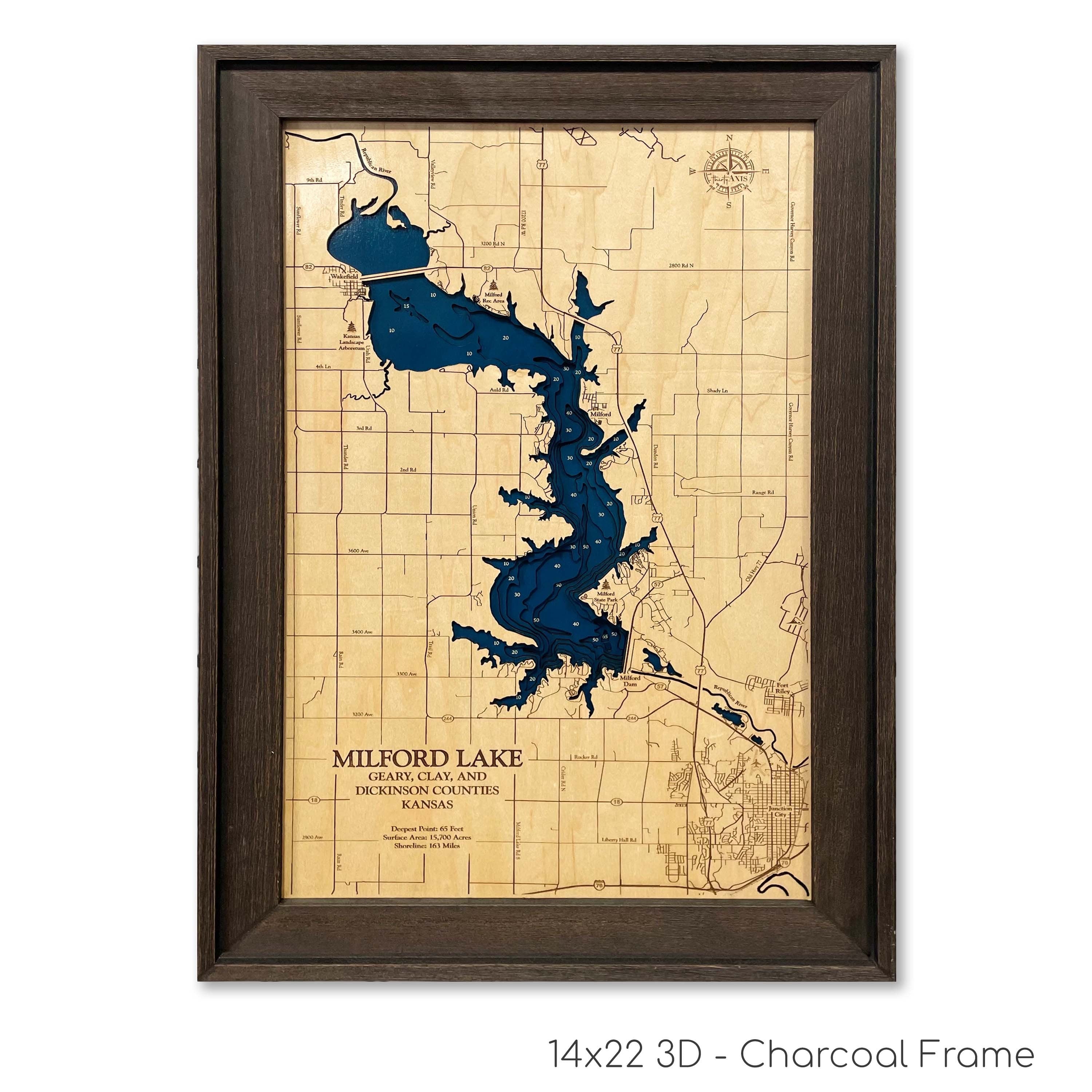 Milford Lake Map