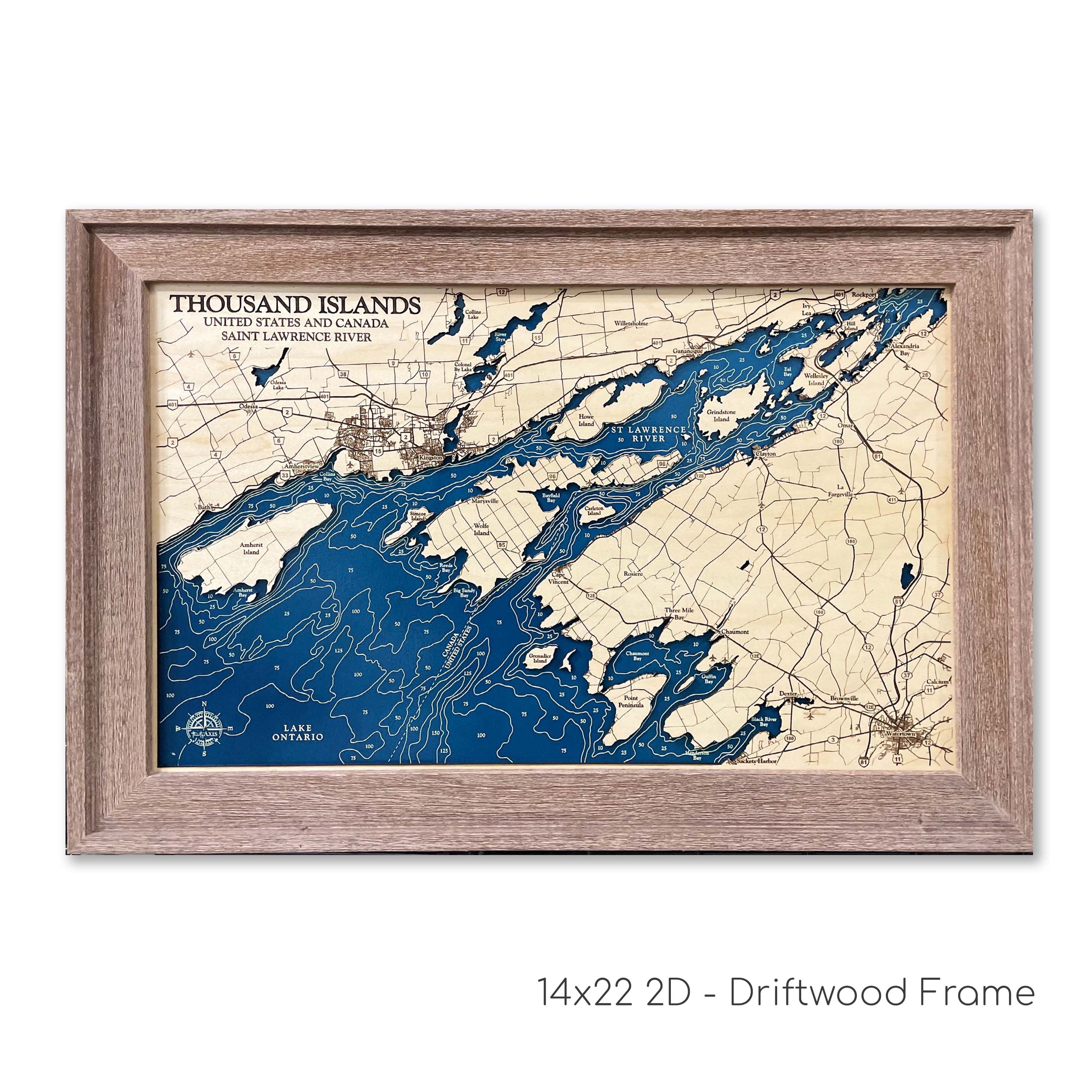 Thousands Island Map