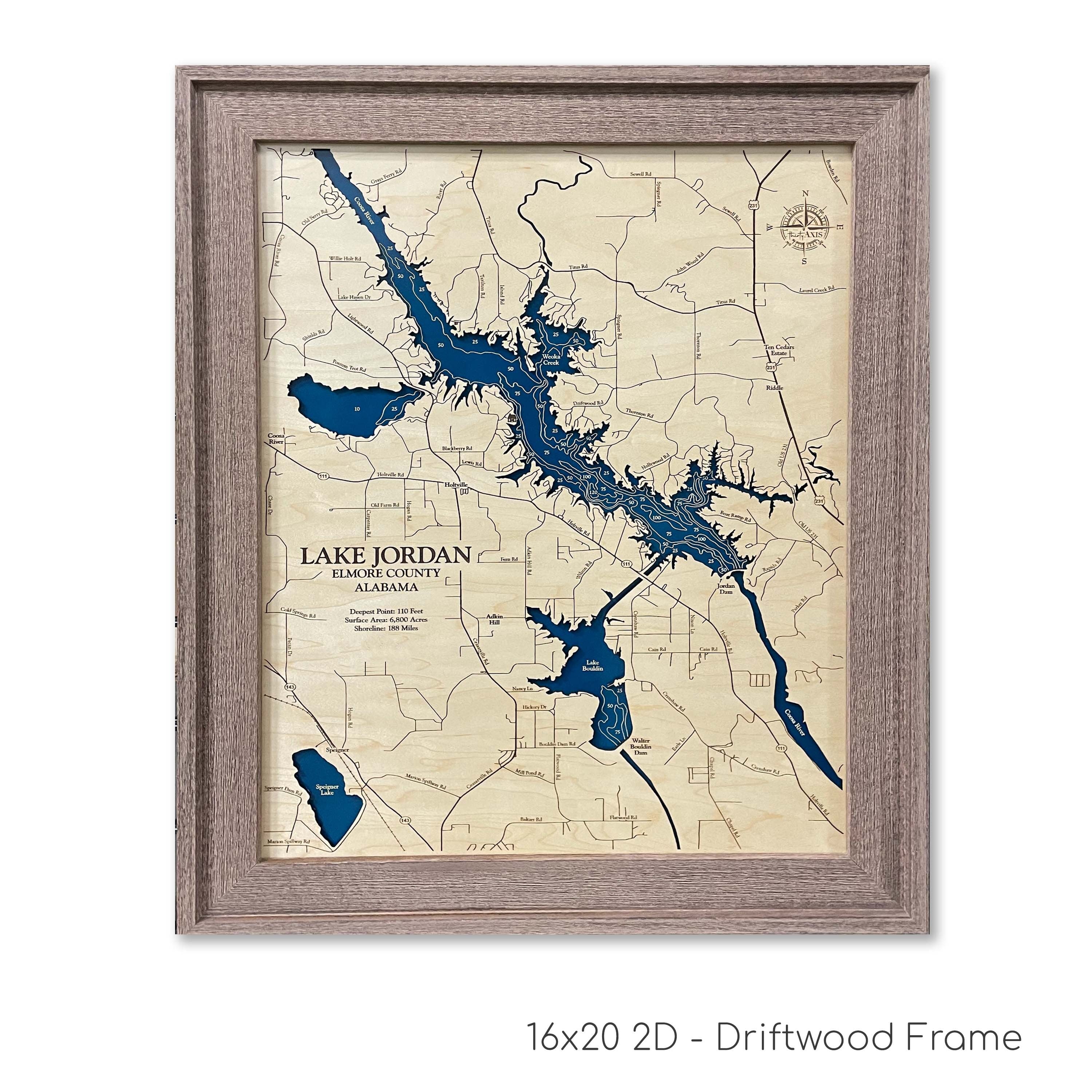 Lake Jordan Map