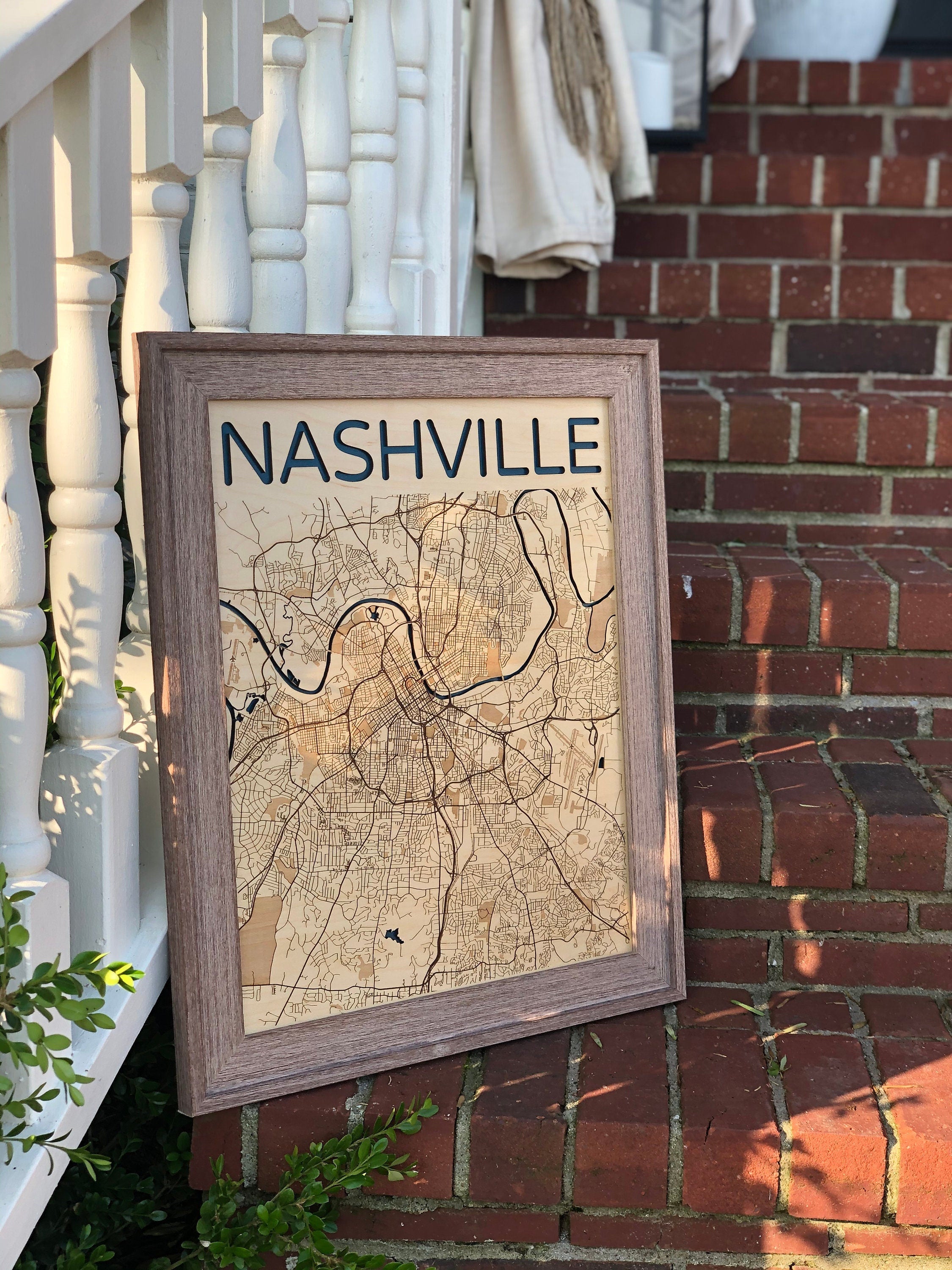 Nashville Wood Map
