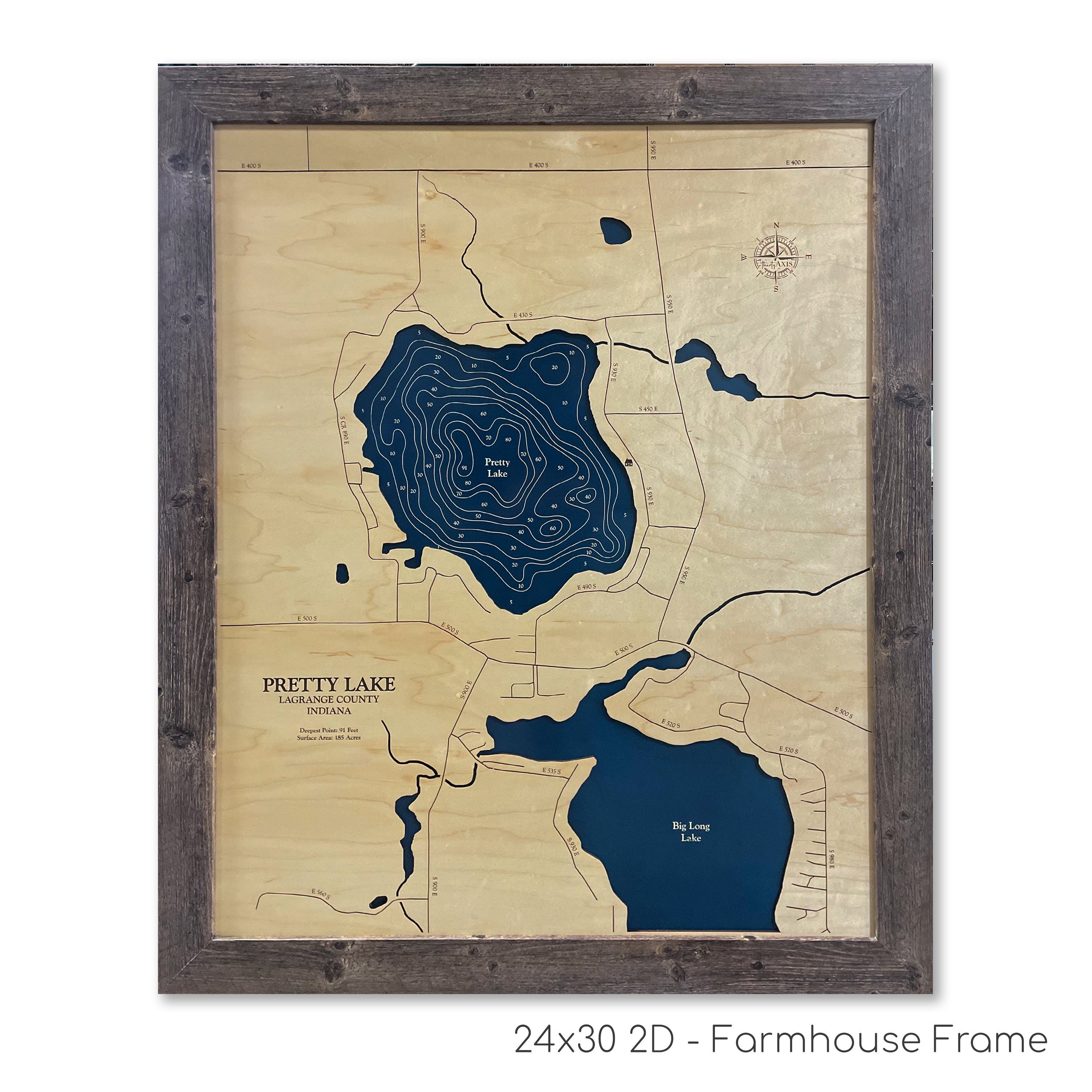Pretty Lake Map