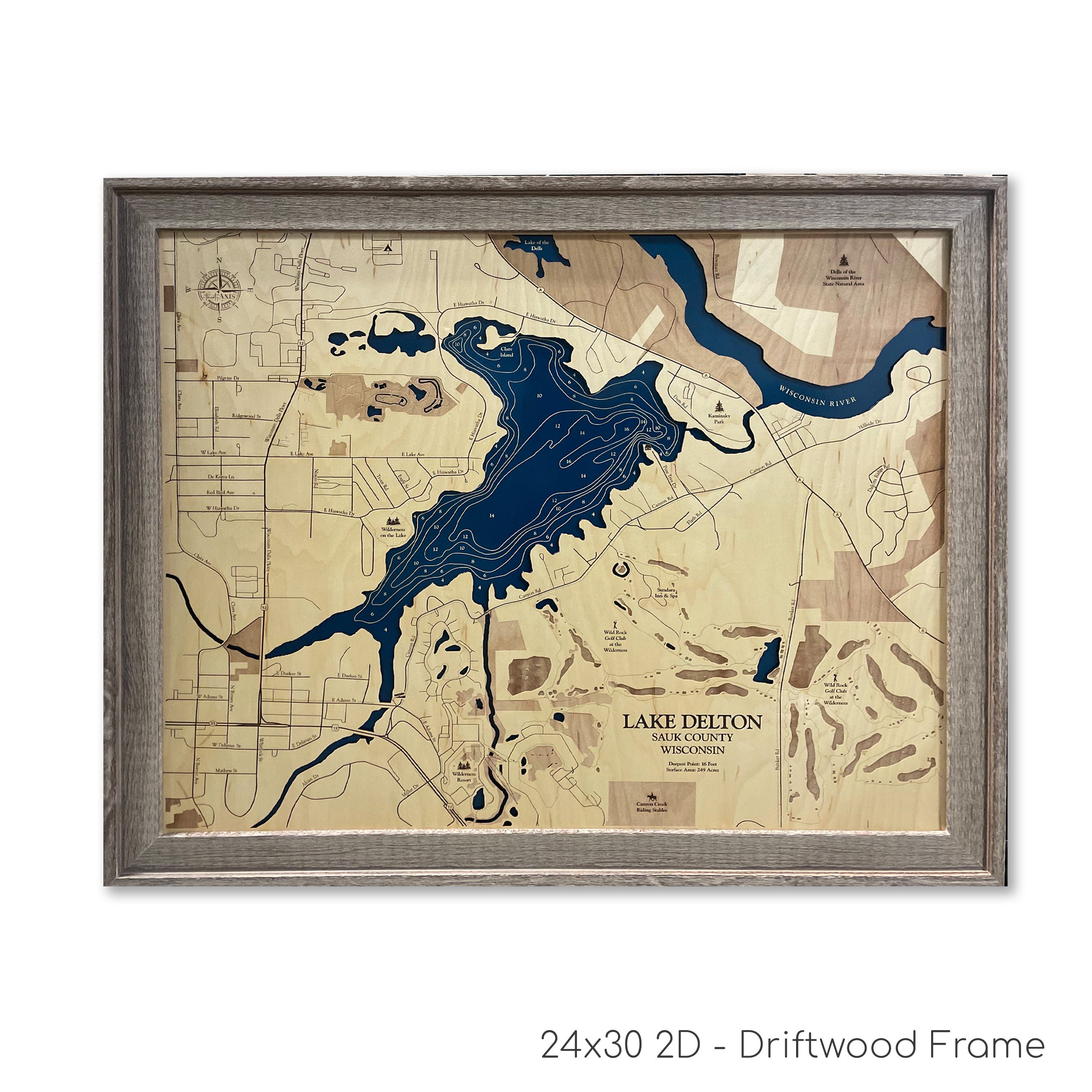 Lake Delton Map