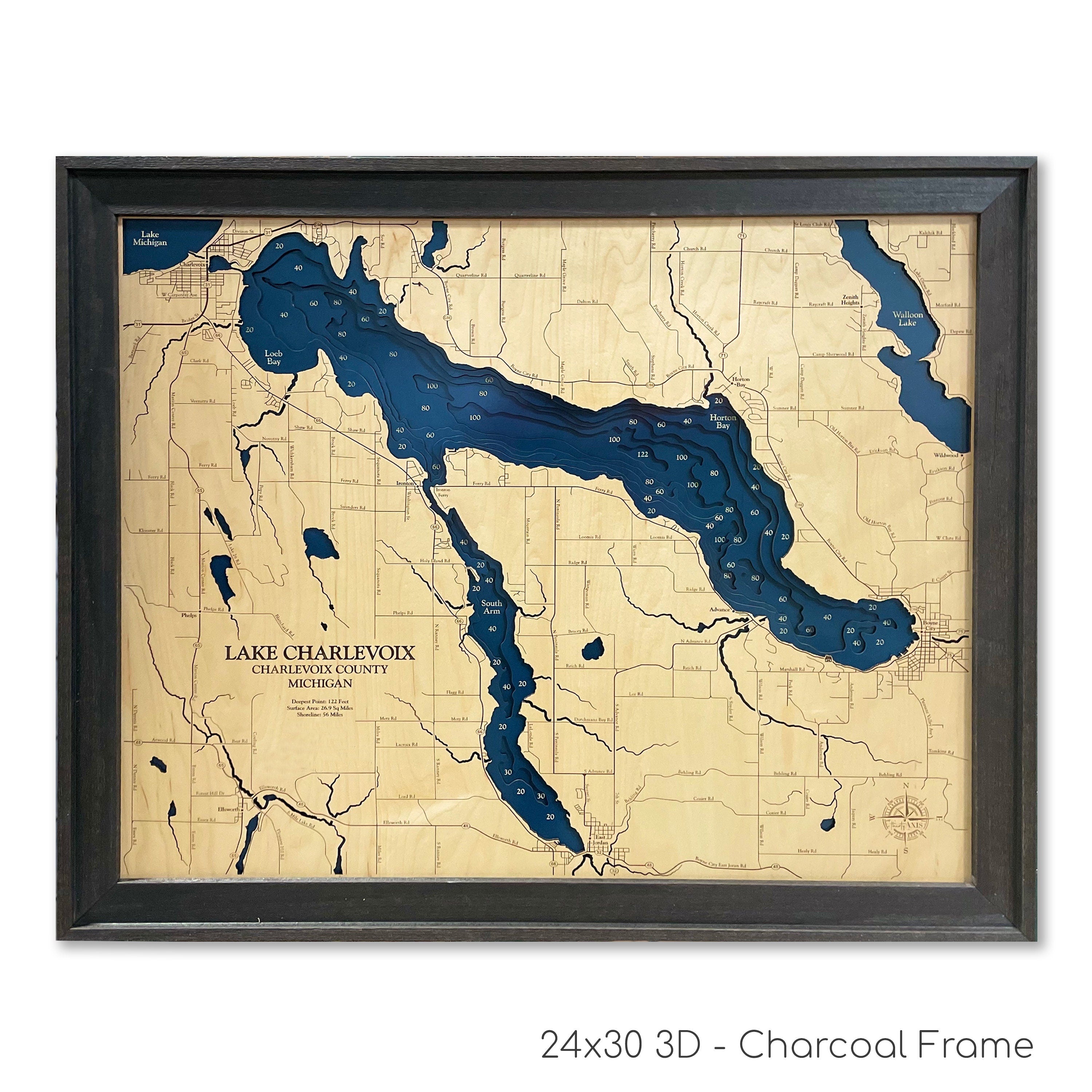 Lake Charlevoix Map