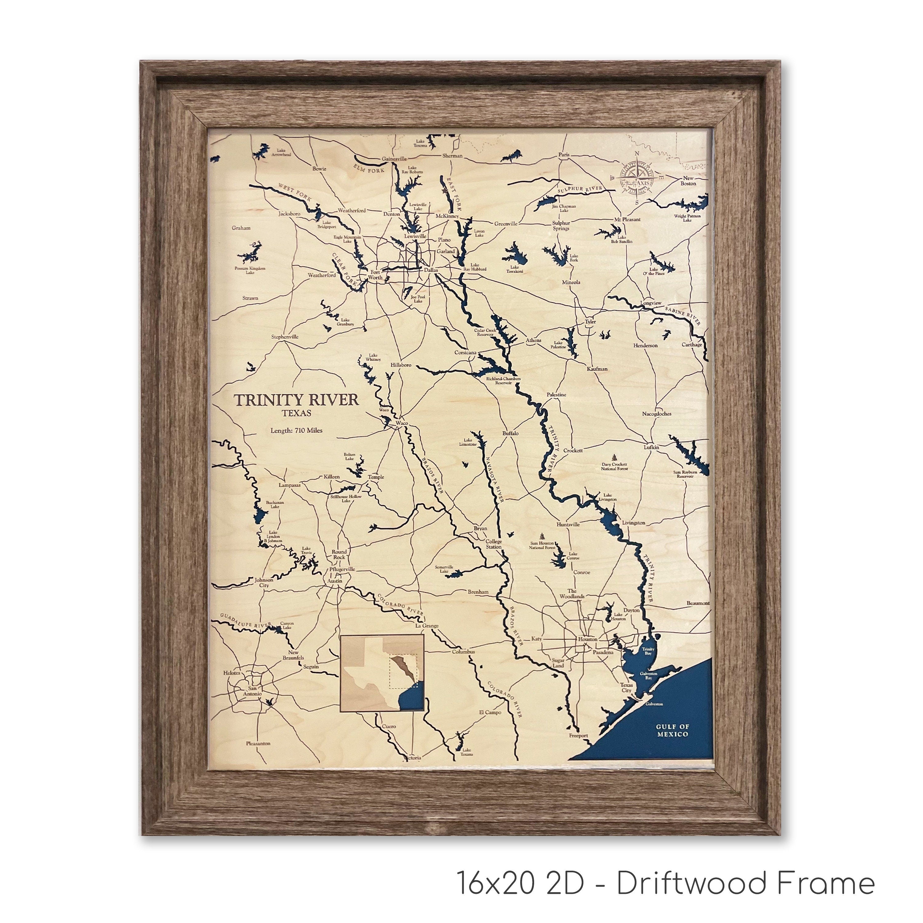 Trinity River Map