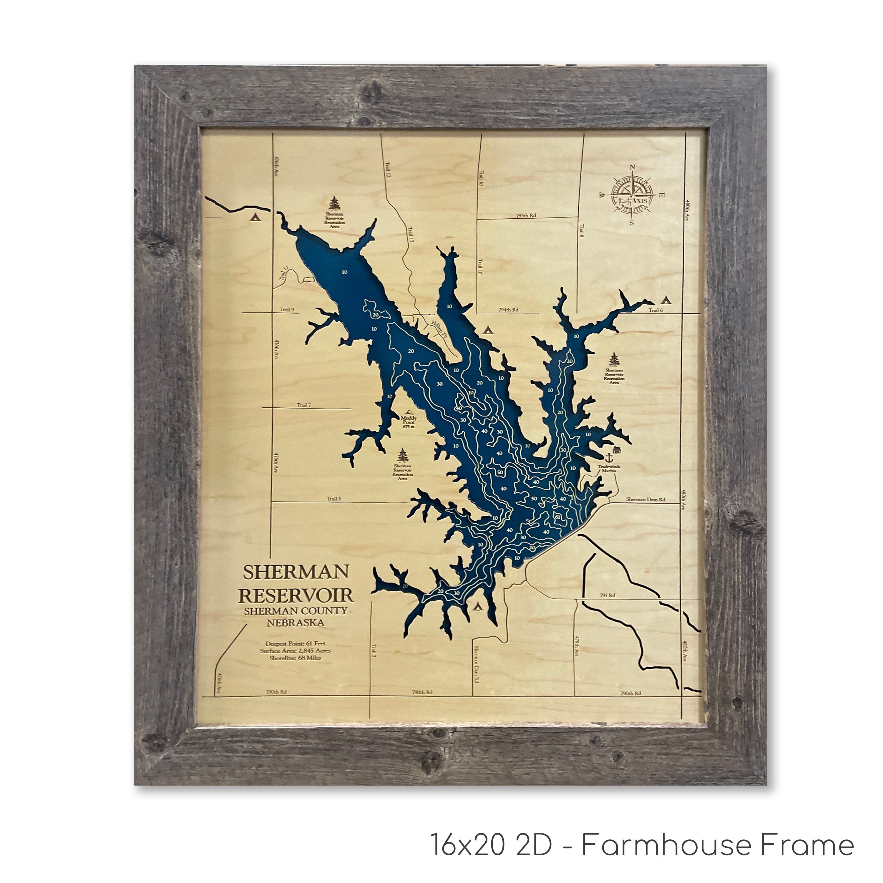 Sherman Reservoir Map