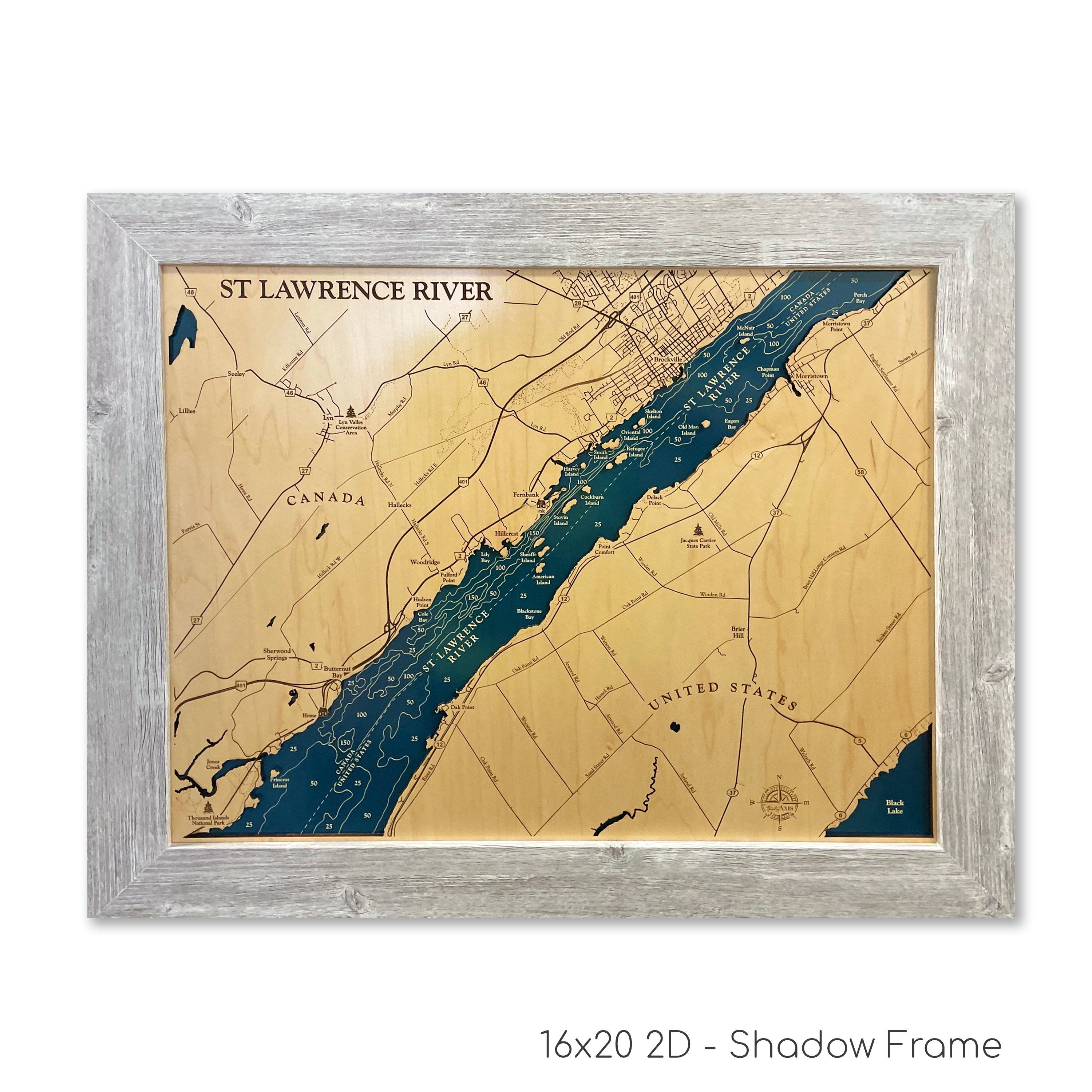 St Lawrence River Map