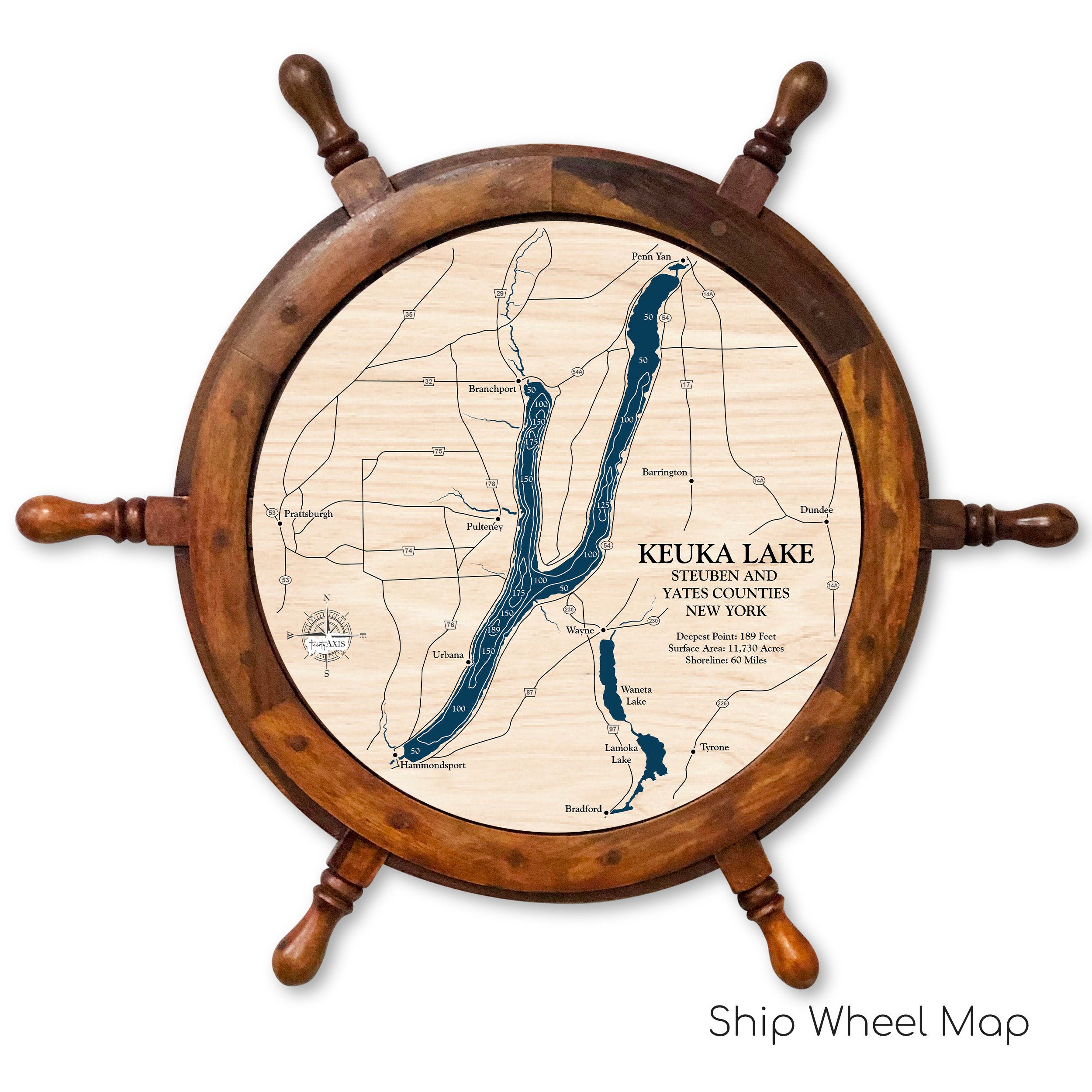 Keuka Lake Map