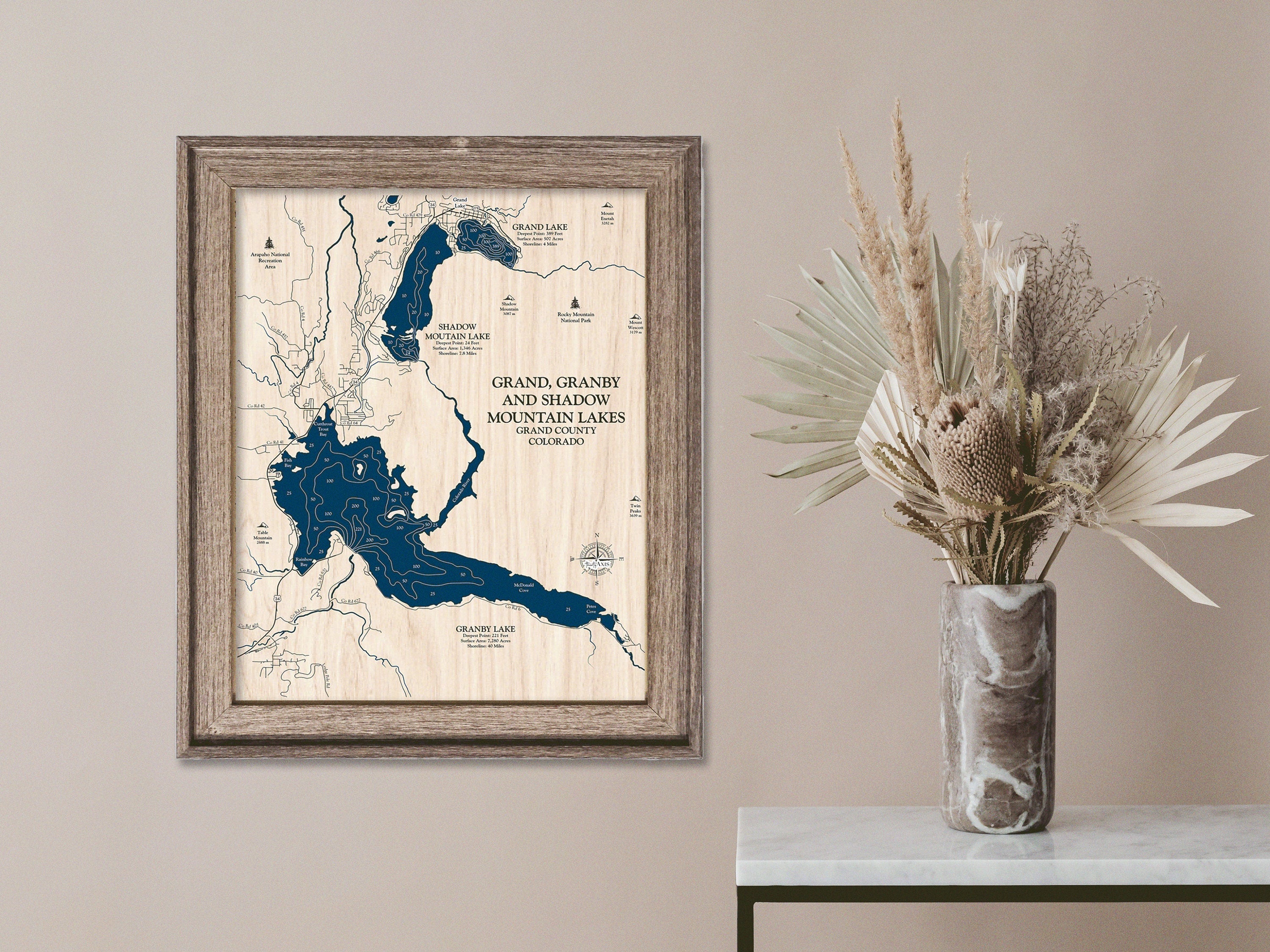 Granby Lake Map