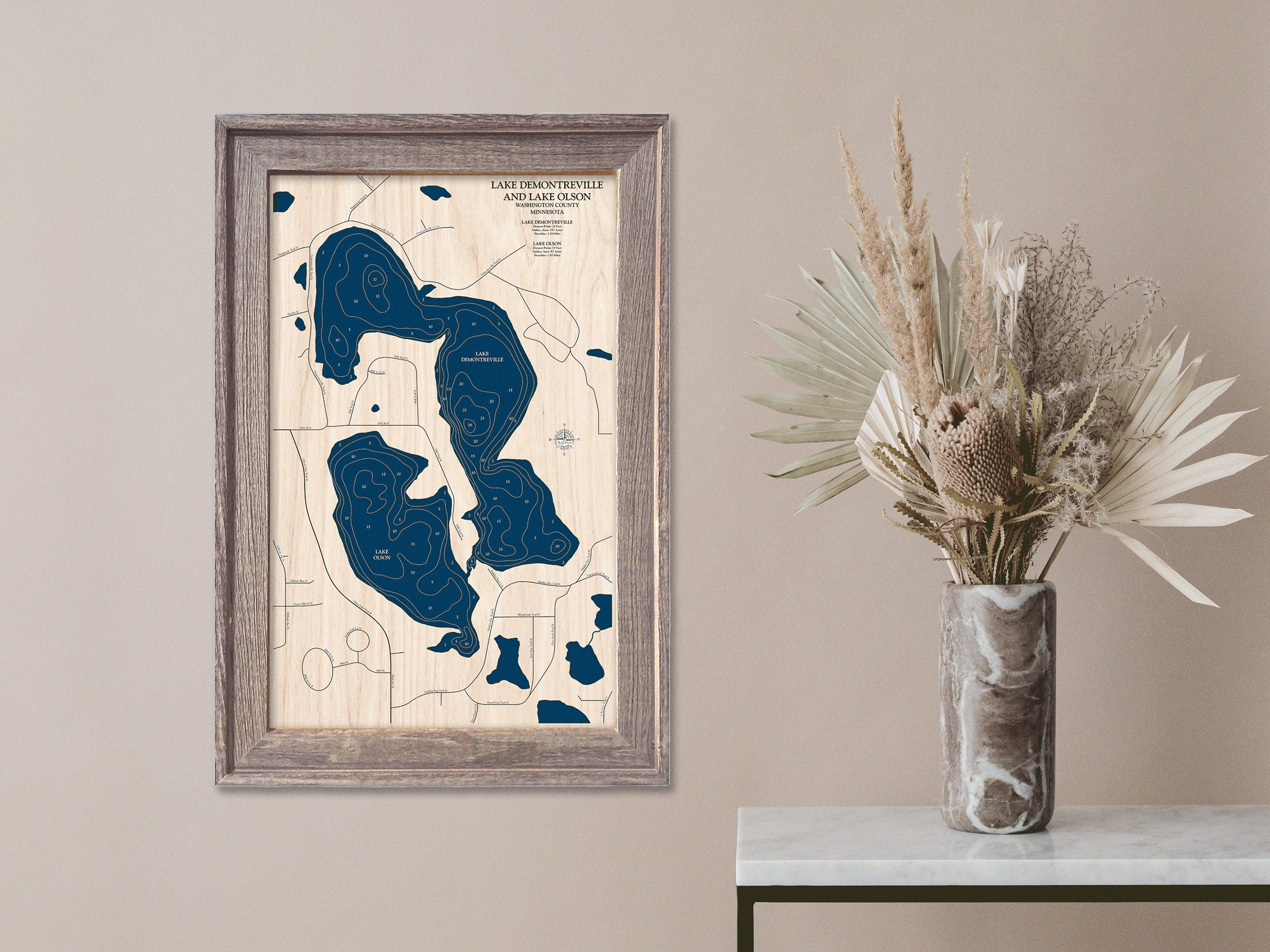 Lake Demontreville Map