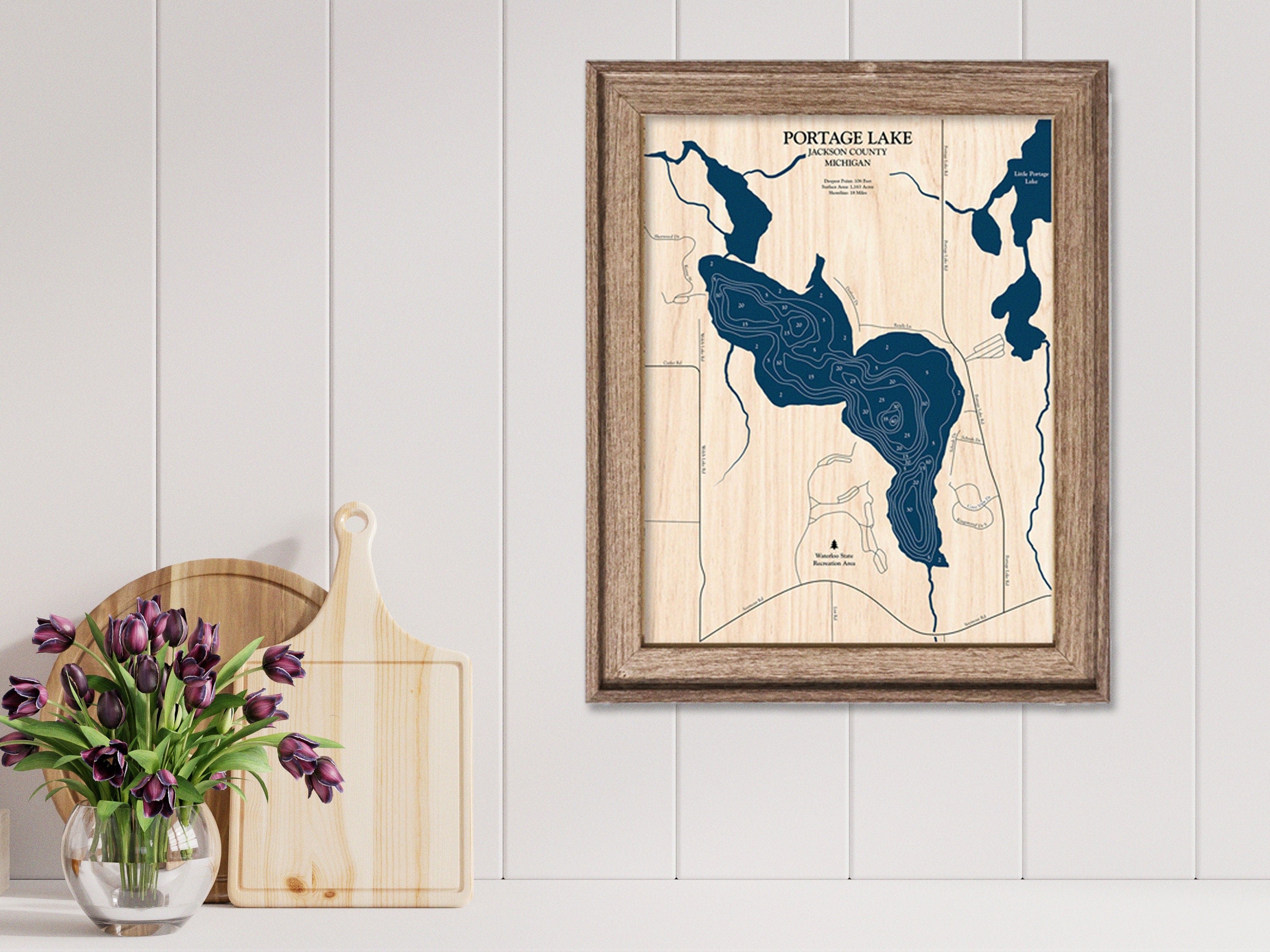 Portage Lake Map