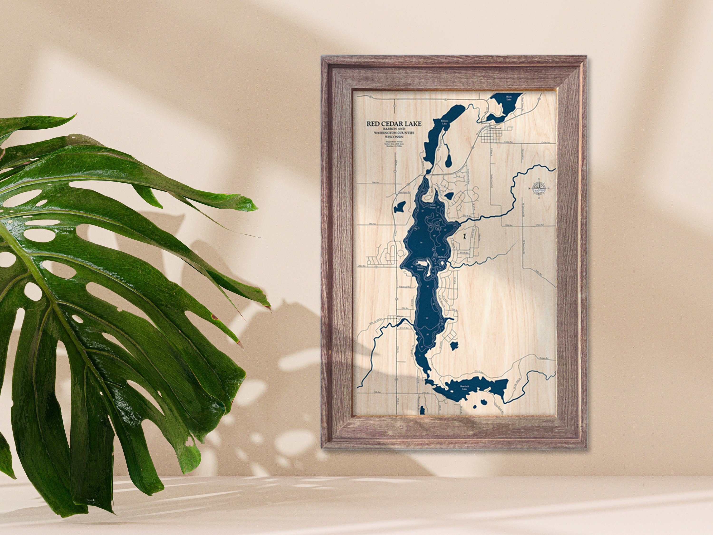 Red Cedar Lake Map