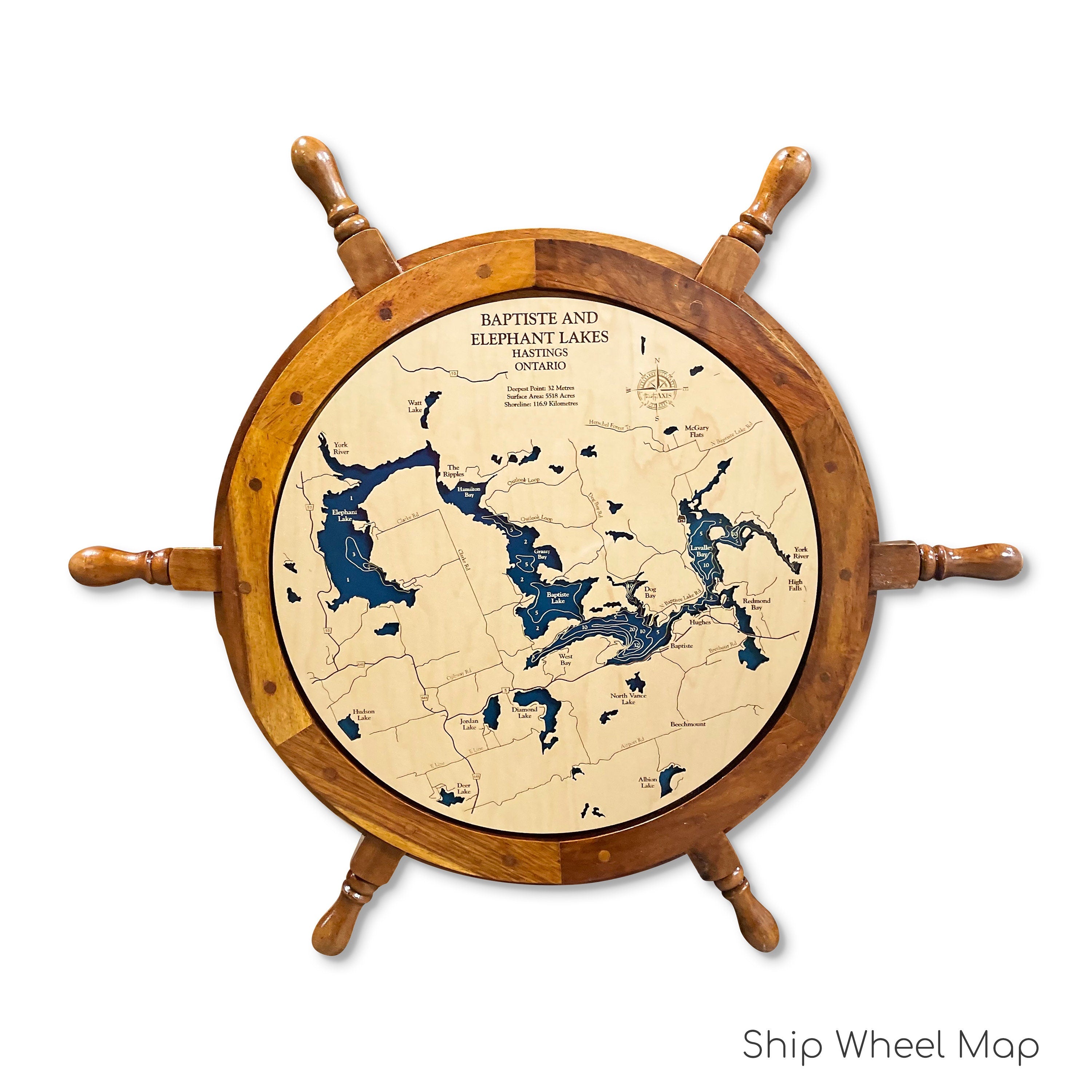 Baptiste and Elephant Lakes Map