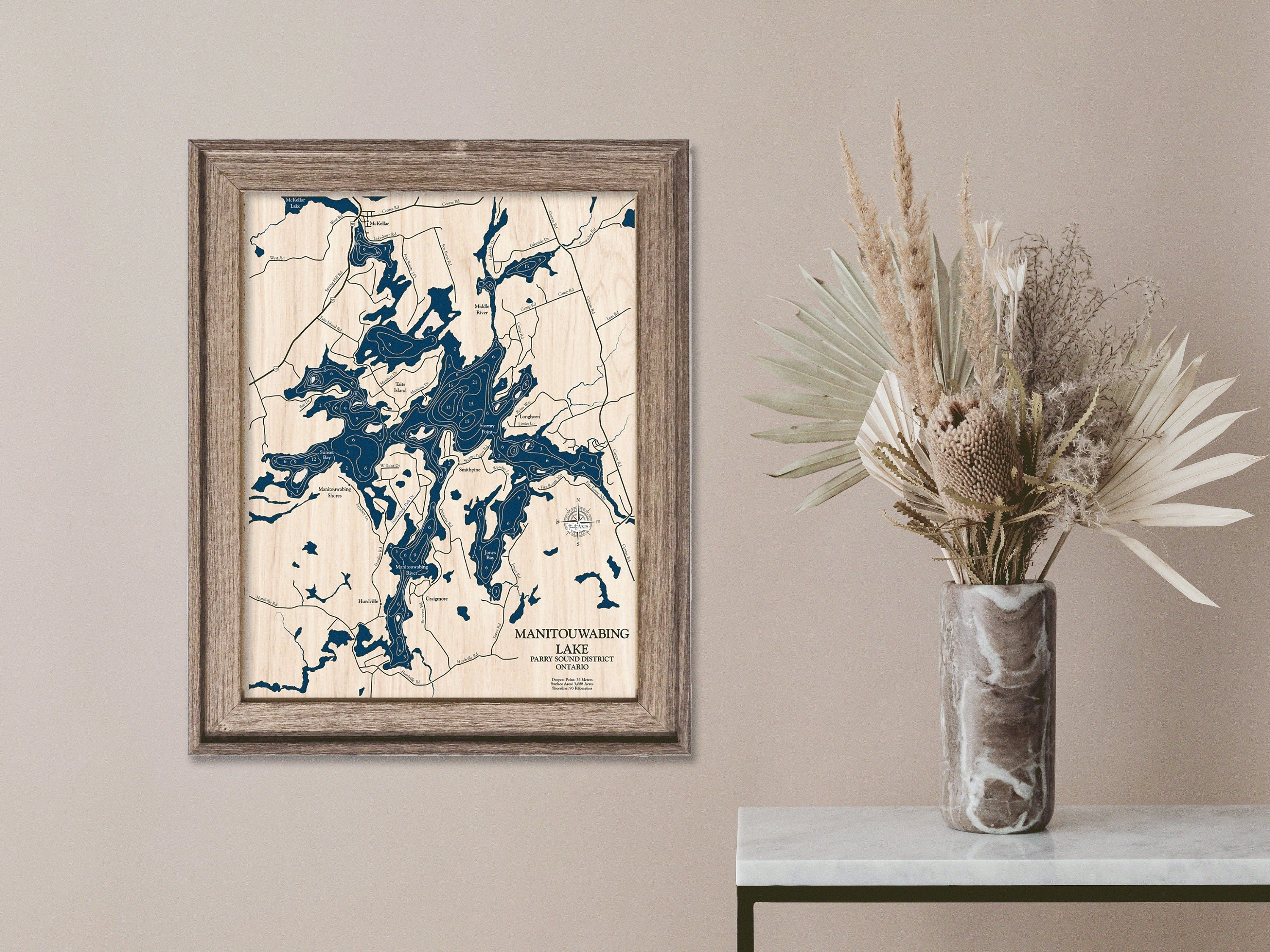 Manitouwabing Lake Map