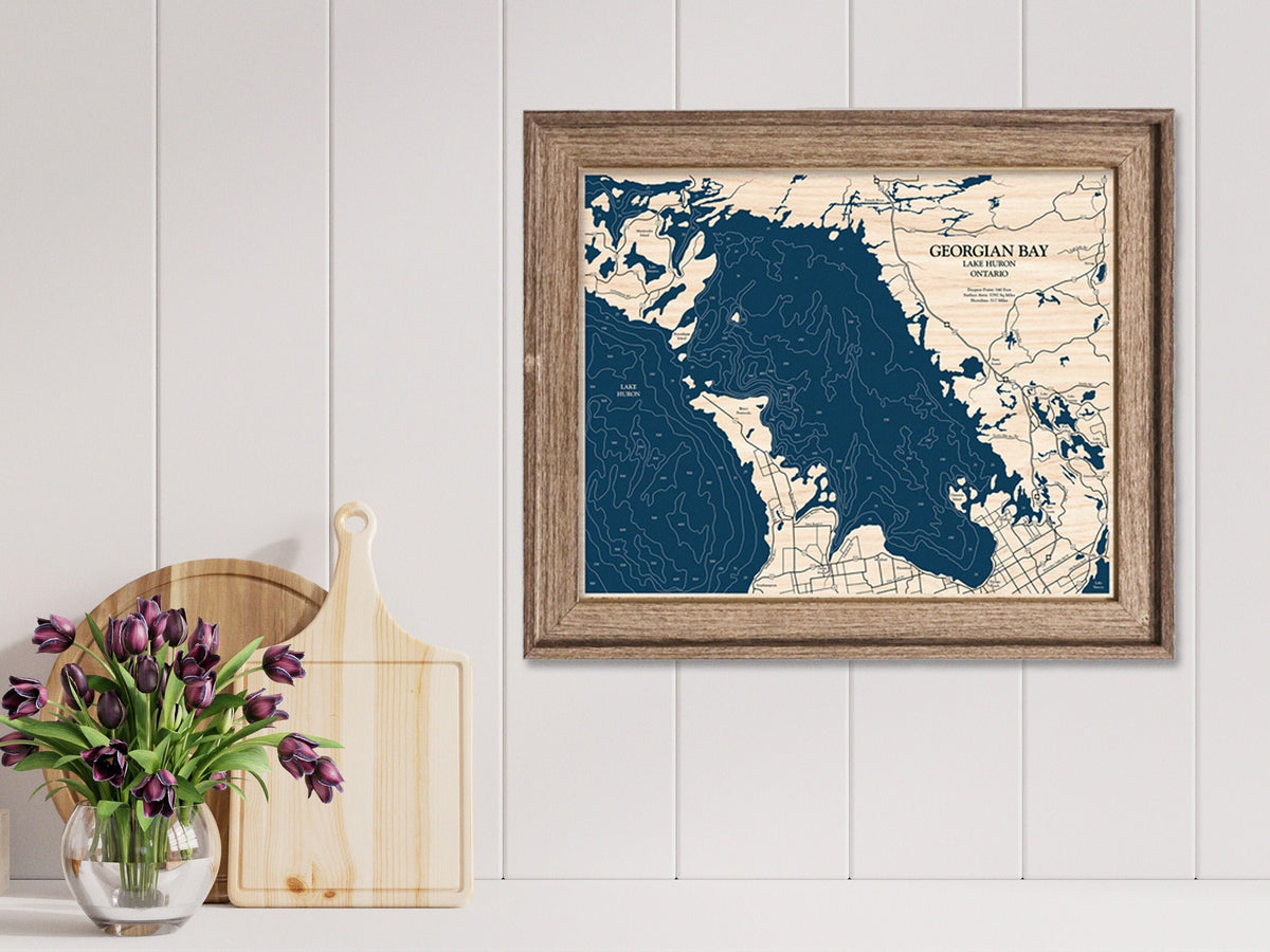 Georgian Bay Map | Wooden Maps | thirtyAXIS