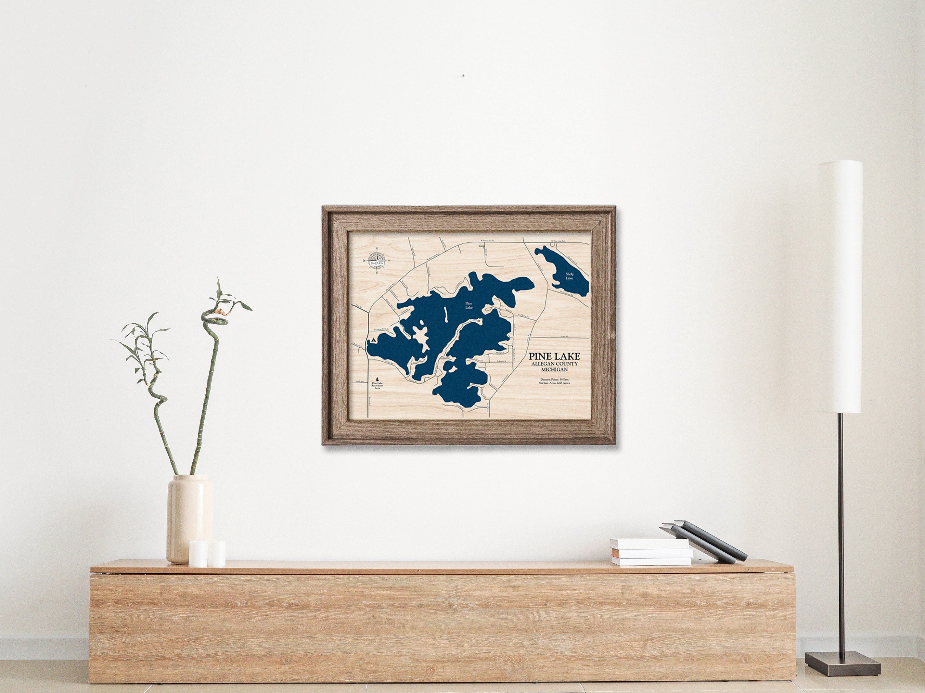Pine Lake Map