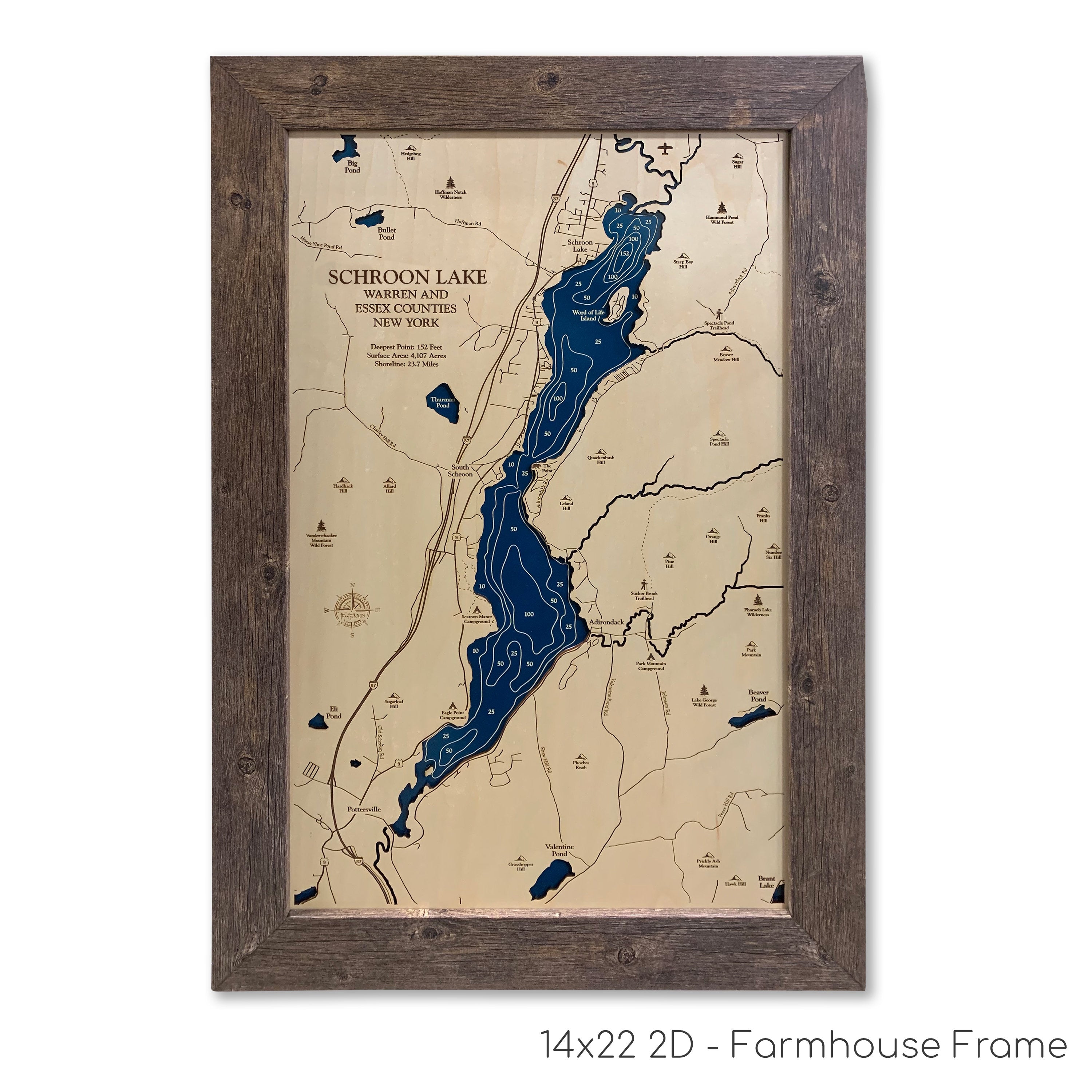 Schroon Lake Map