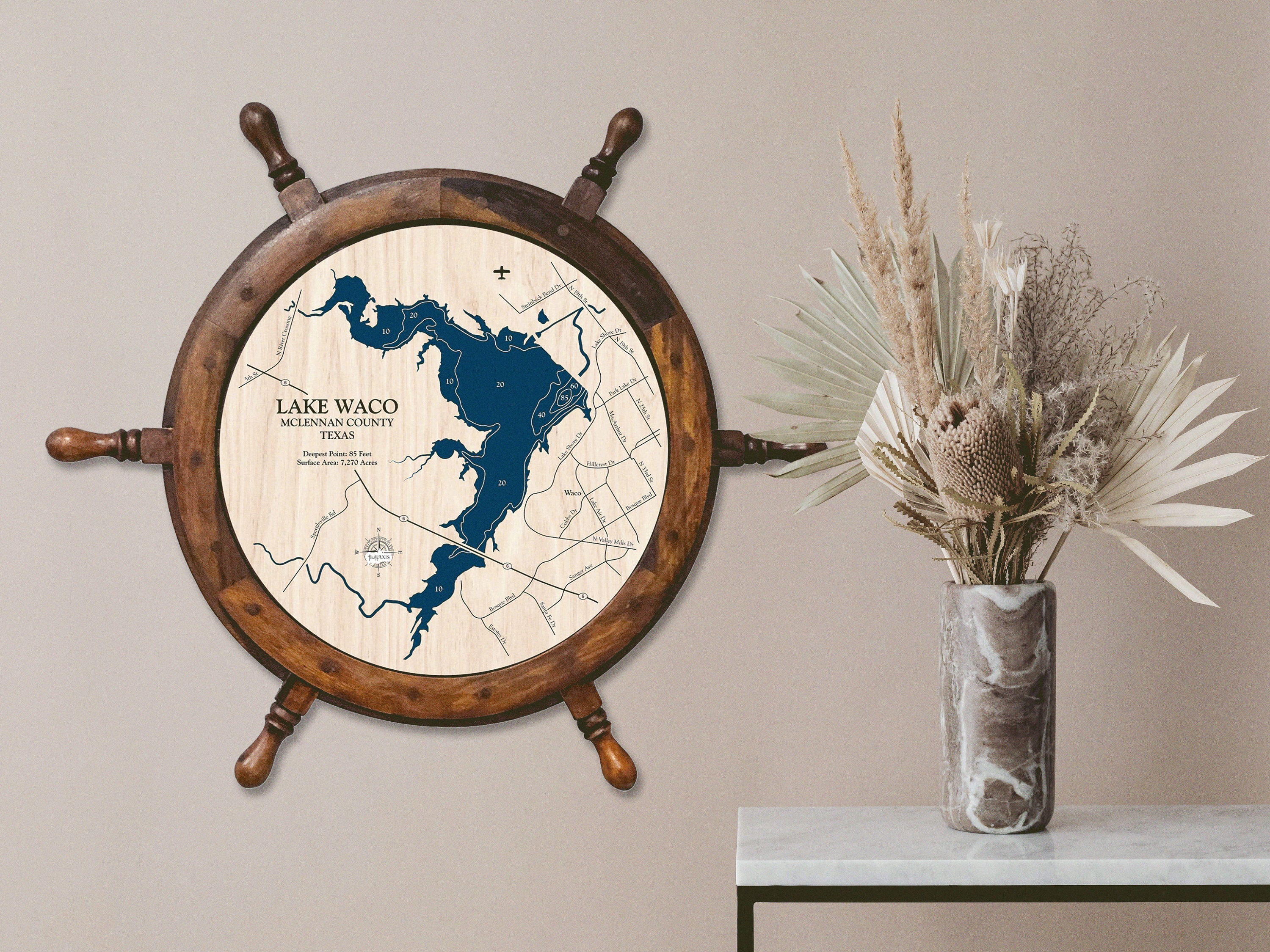 Lake Waco Map