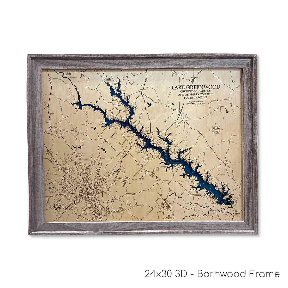 Greenwood Lake Map | Wooden Maps | thirtyAXIS