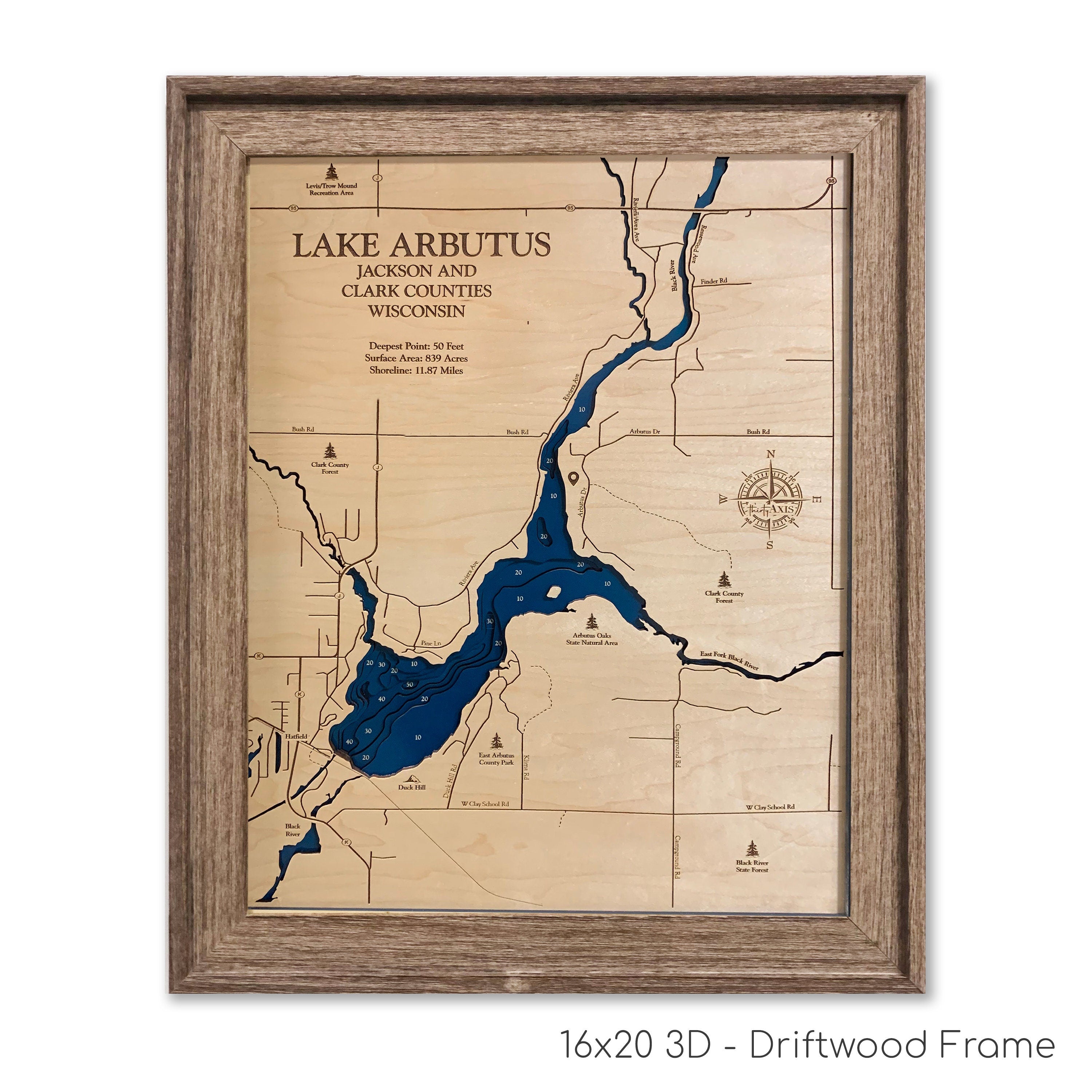 Lake Arbutus Map