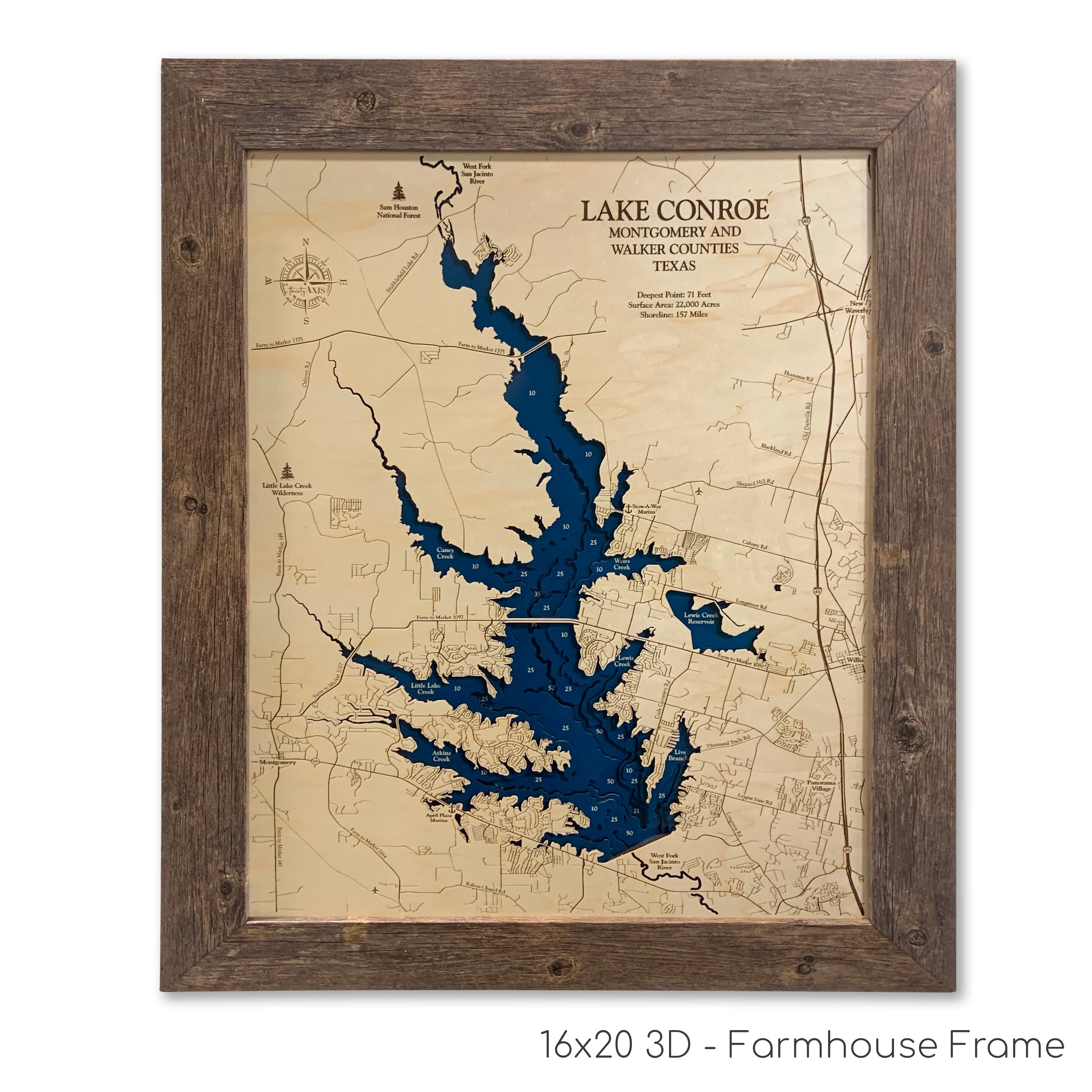 Lake Conroe Map