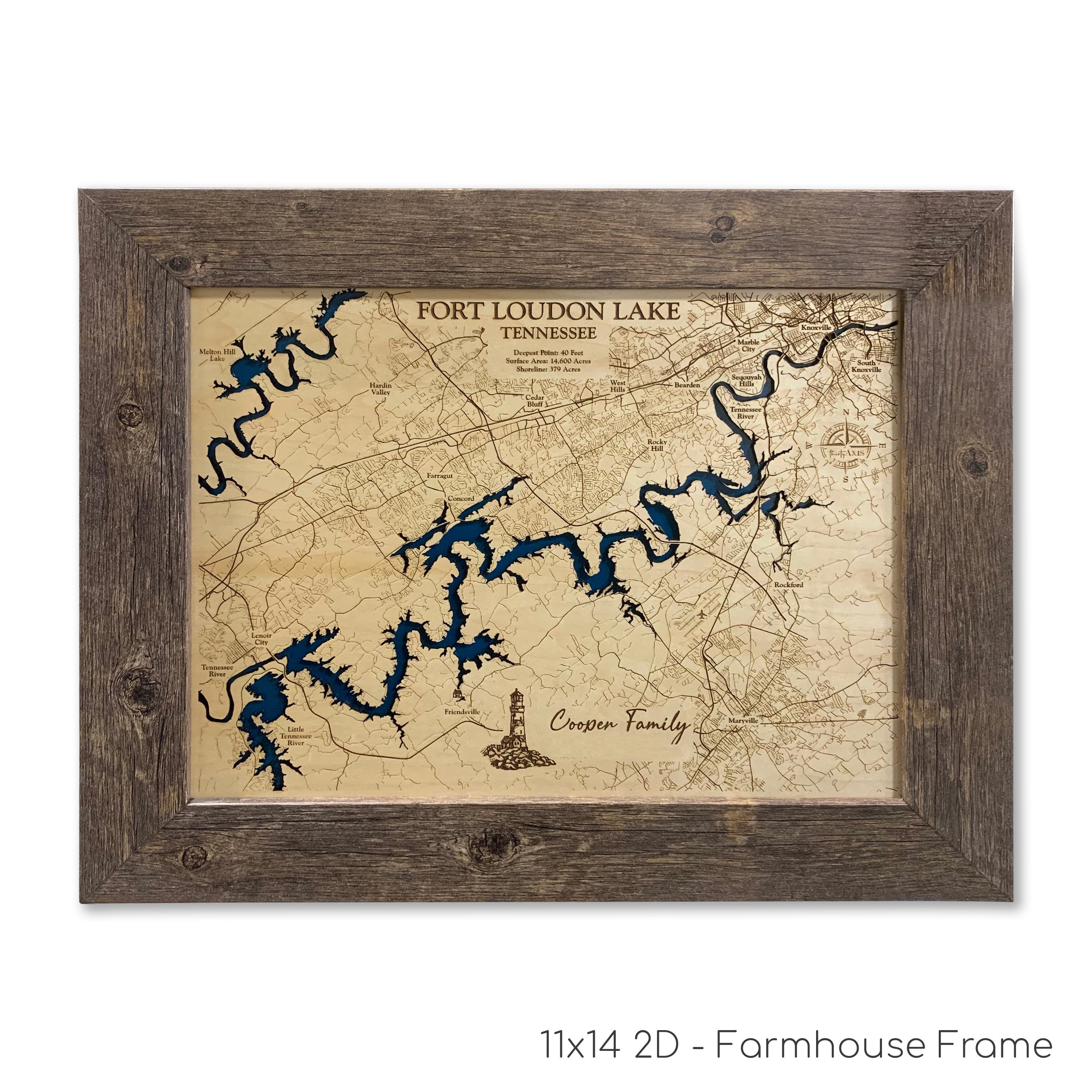 Fort Loudon Lake Map