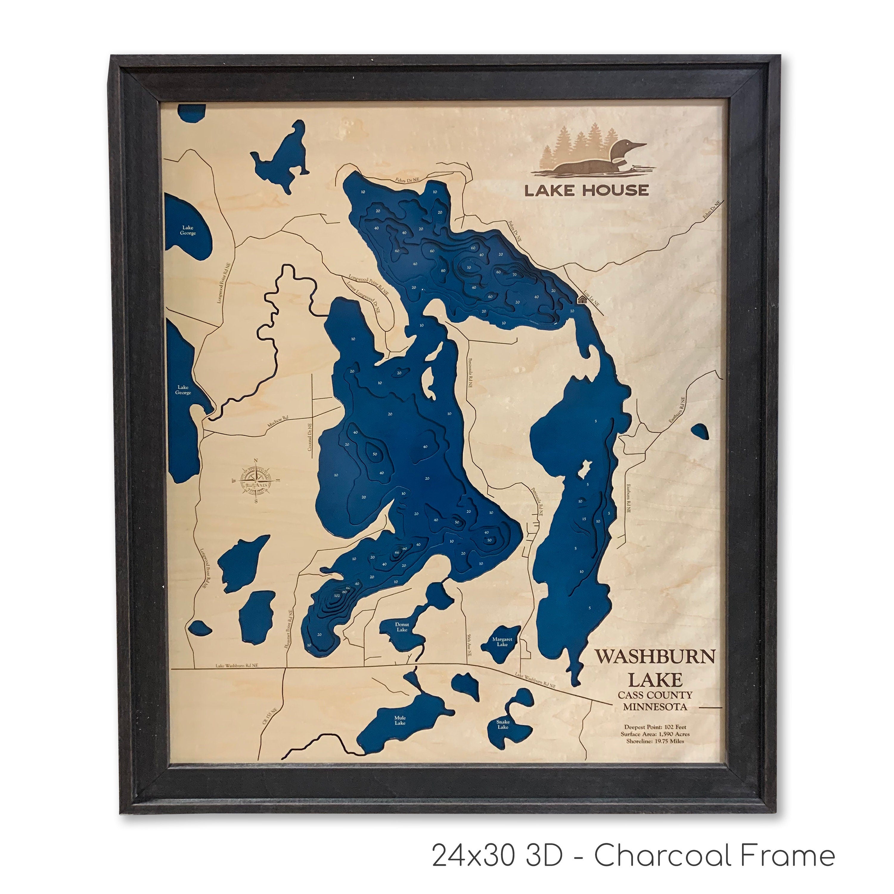 Washburn Lake Map