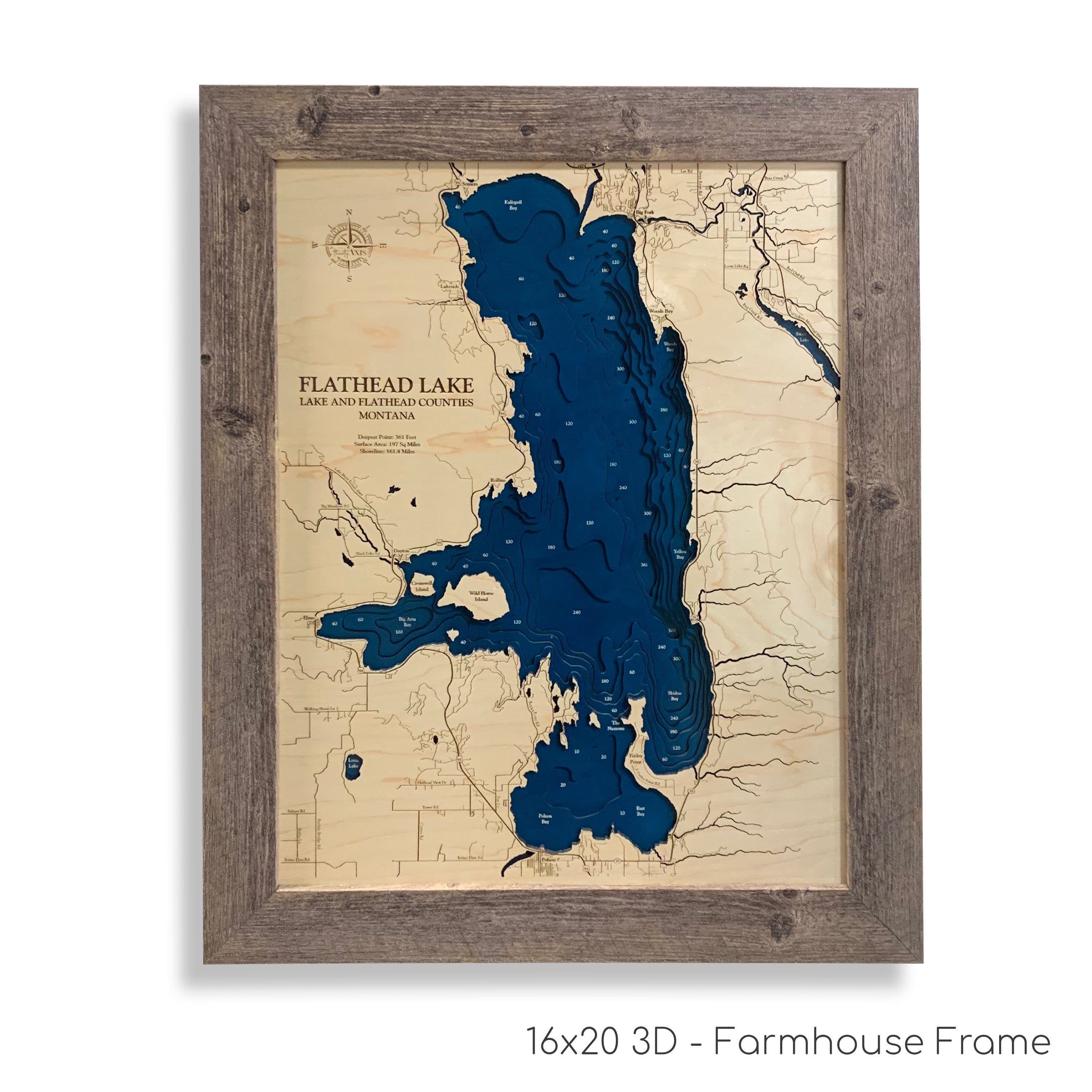 Flathead Lake Map