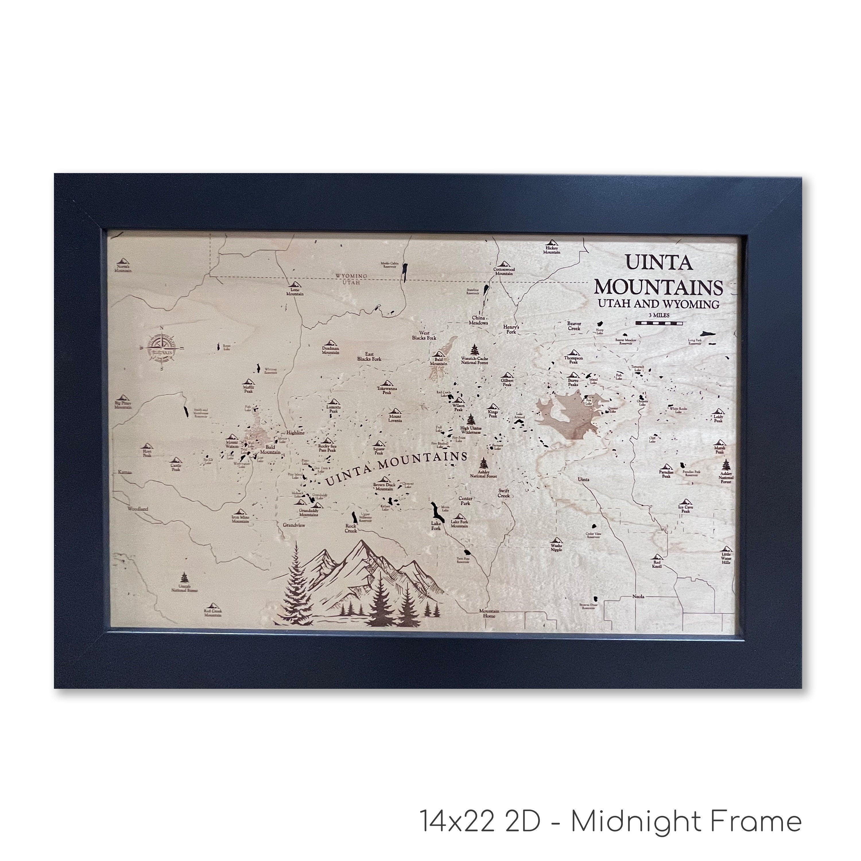 Uinta Mountains Map