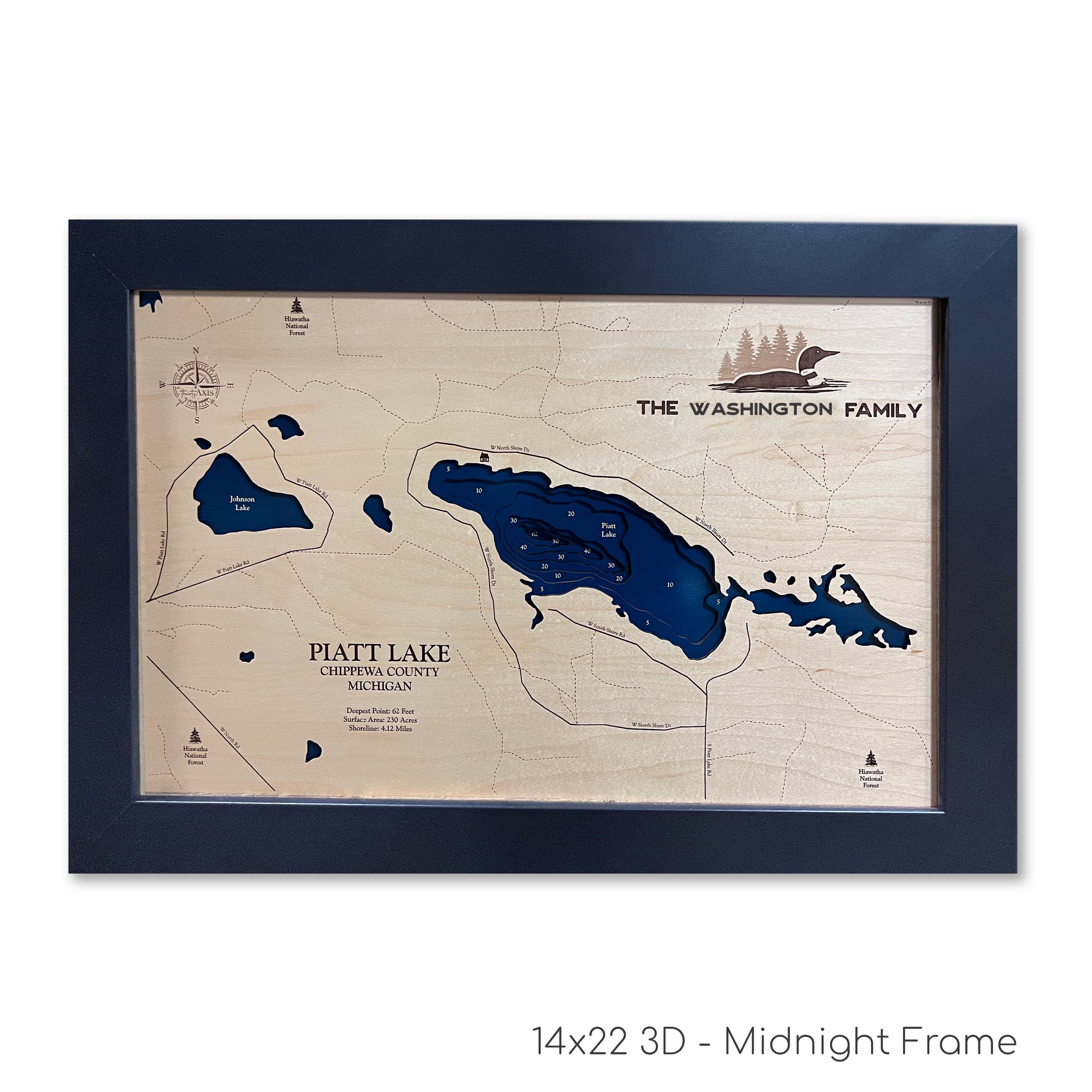 Piatt Lake Map