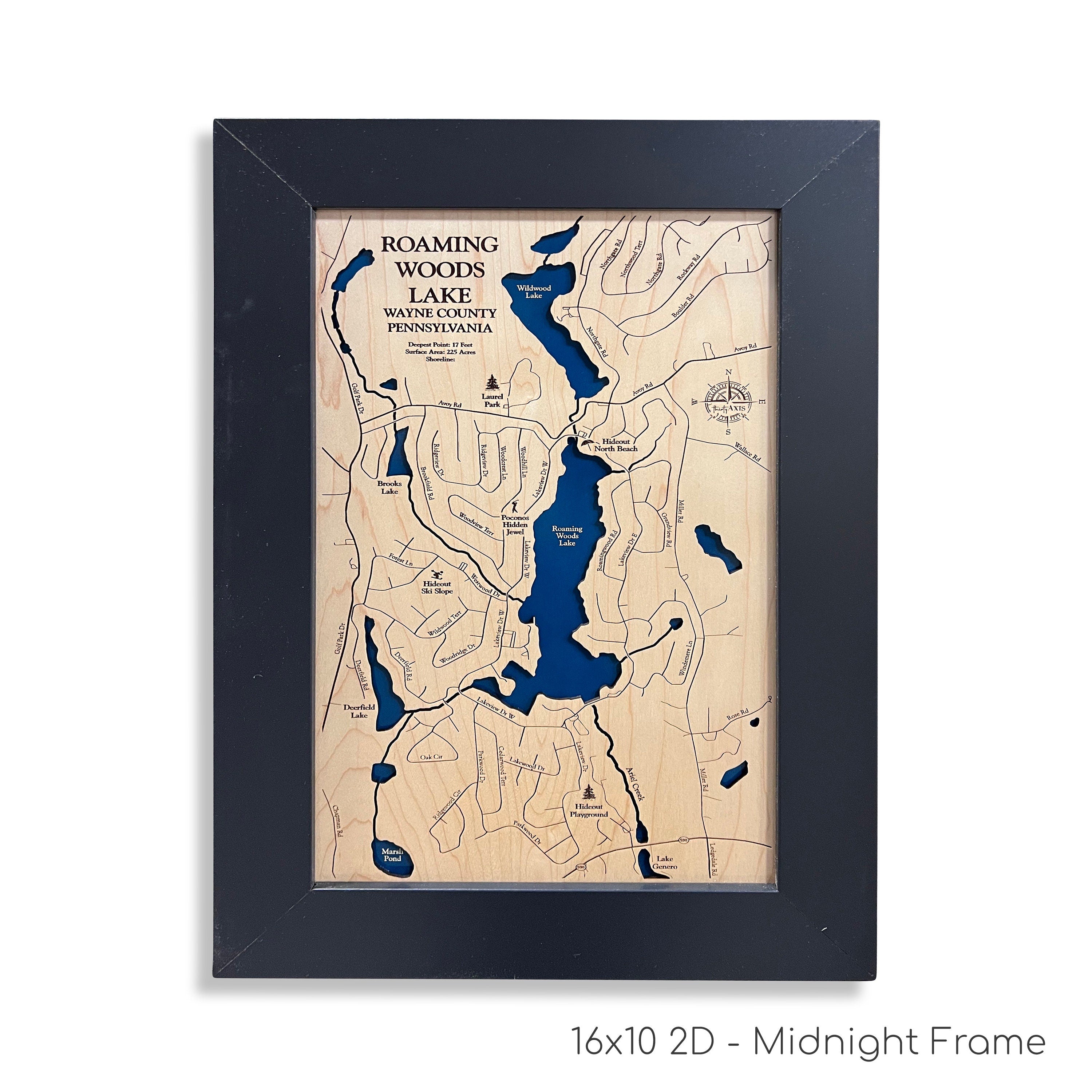 Roaming Woods Lake Map