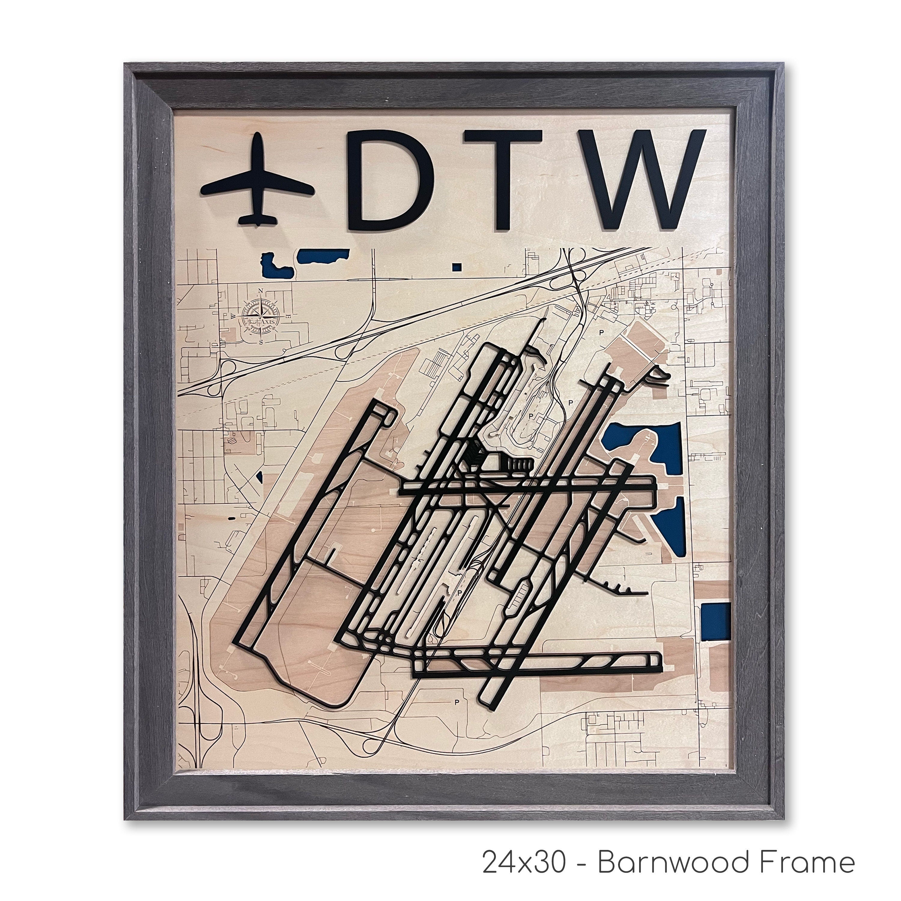 Detroit Airport Map