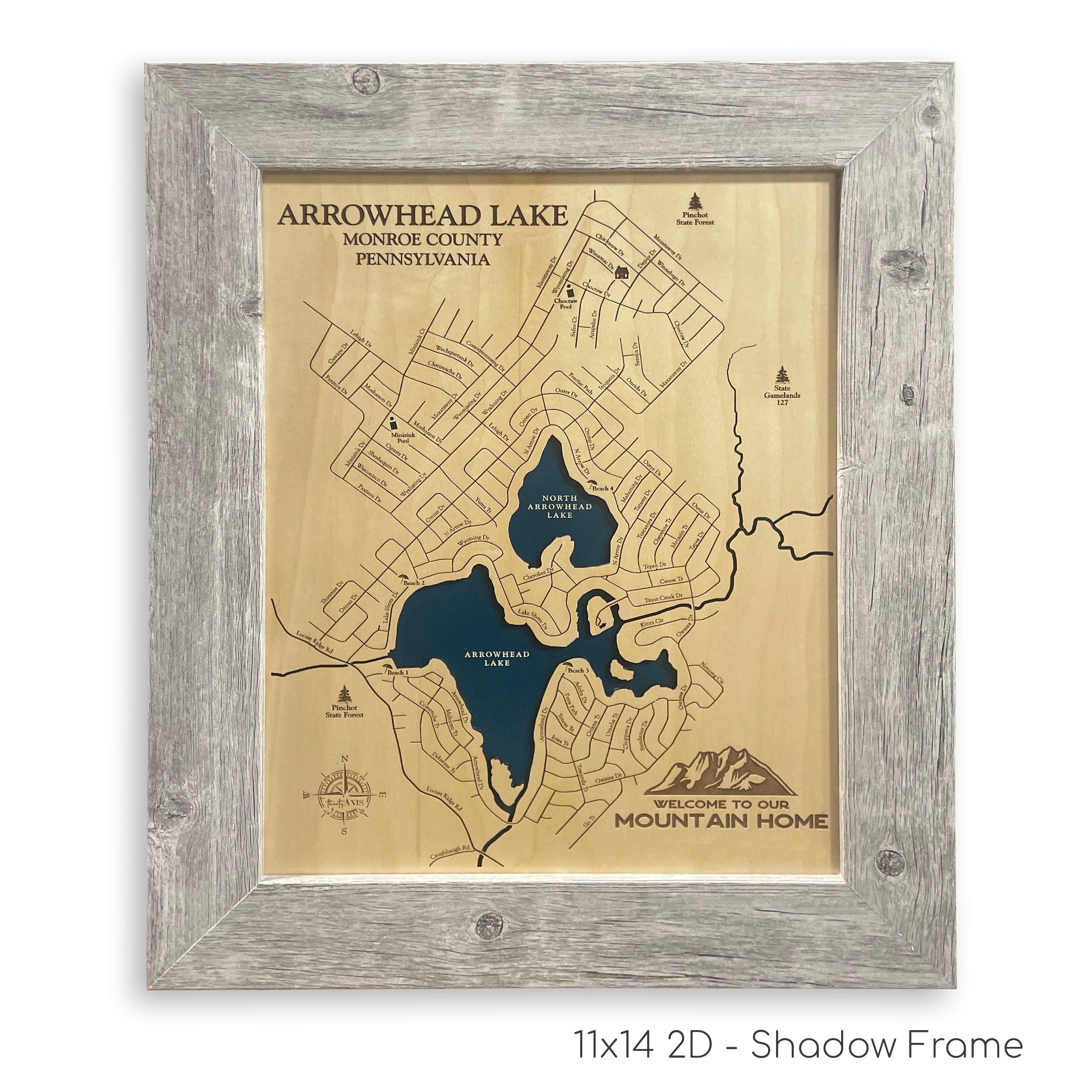 Arrowhead Lake Map