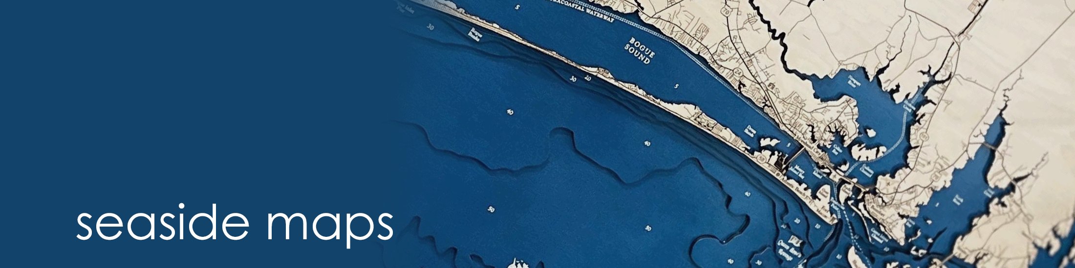 Seaside Wooden Maps